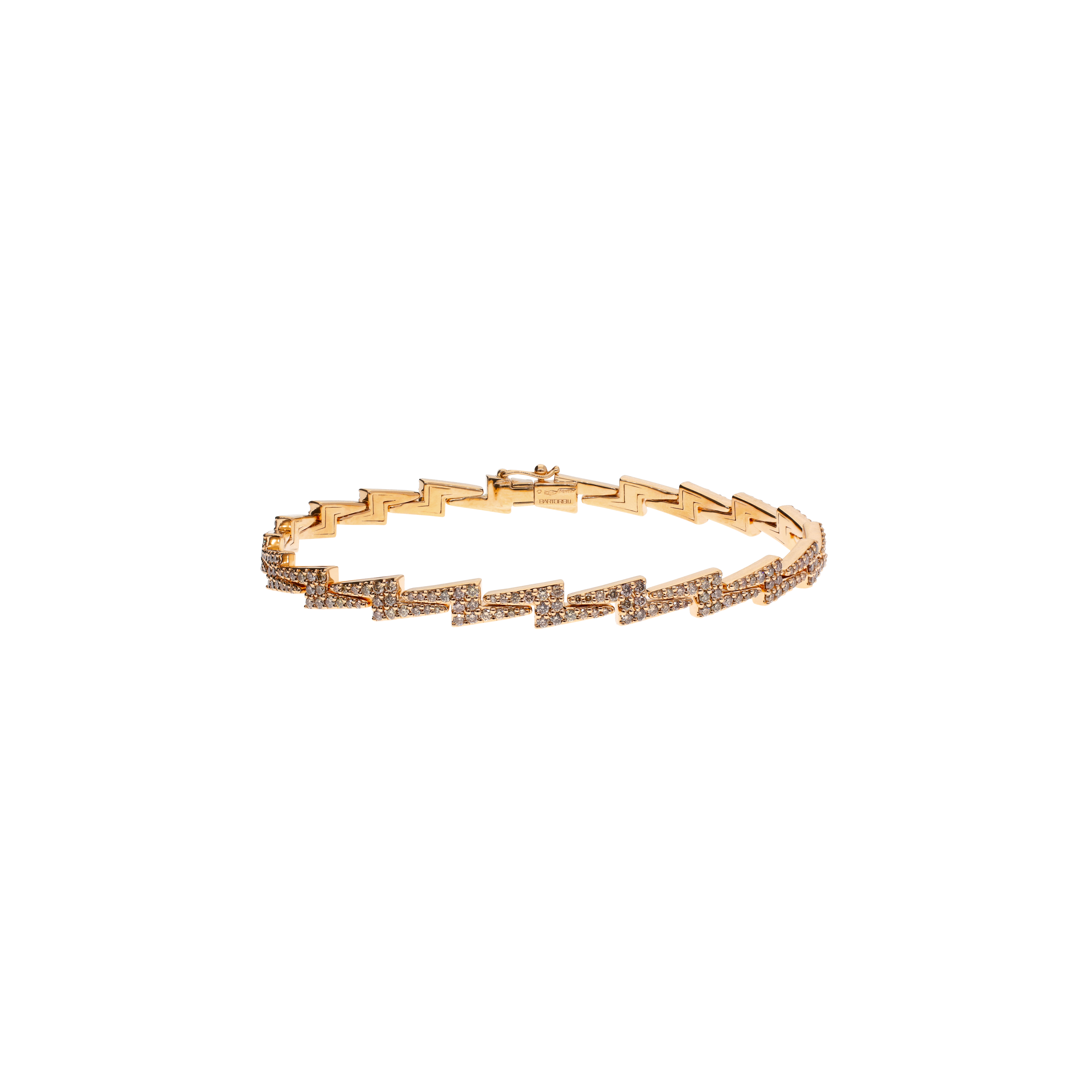 Bartorelli Italian Jewels | BRACCIALE IN ORO ROSA FULL PAVE' DIAMANTI BROWN - VB29493DB195P (1)
