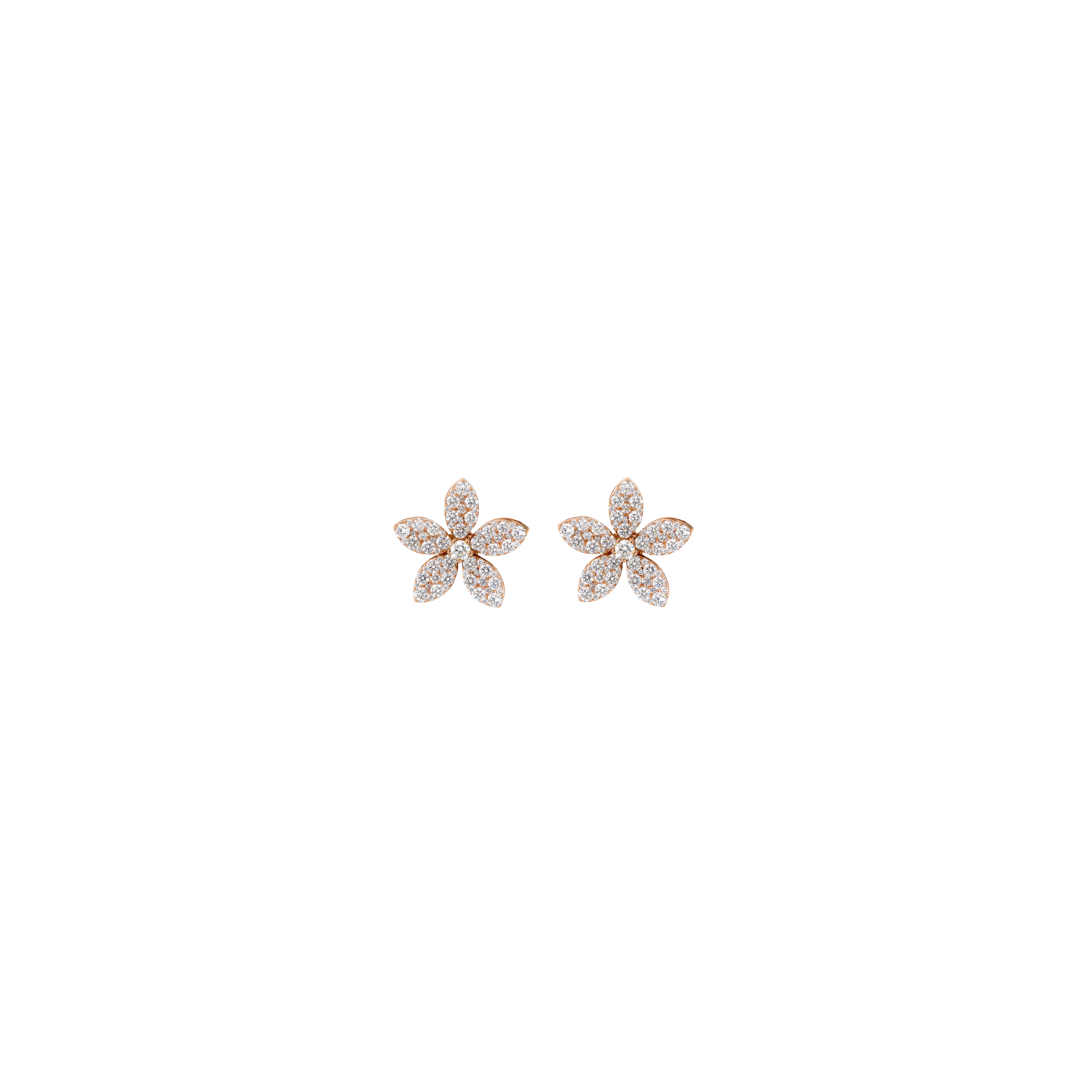 Bartorelli Italian Jewels | ORECCHINI FIORE IN ORO ROSA E DIAMANTI - 1PE0031620/1 (1)