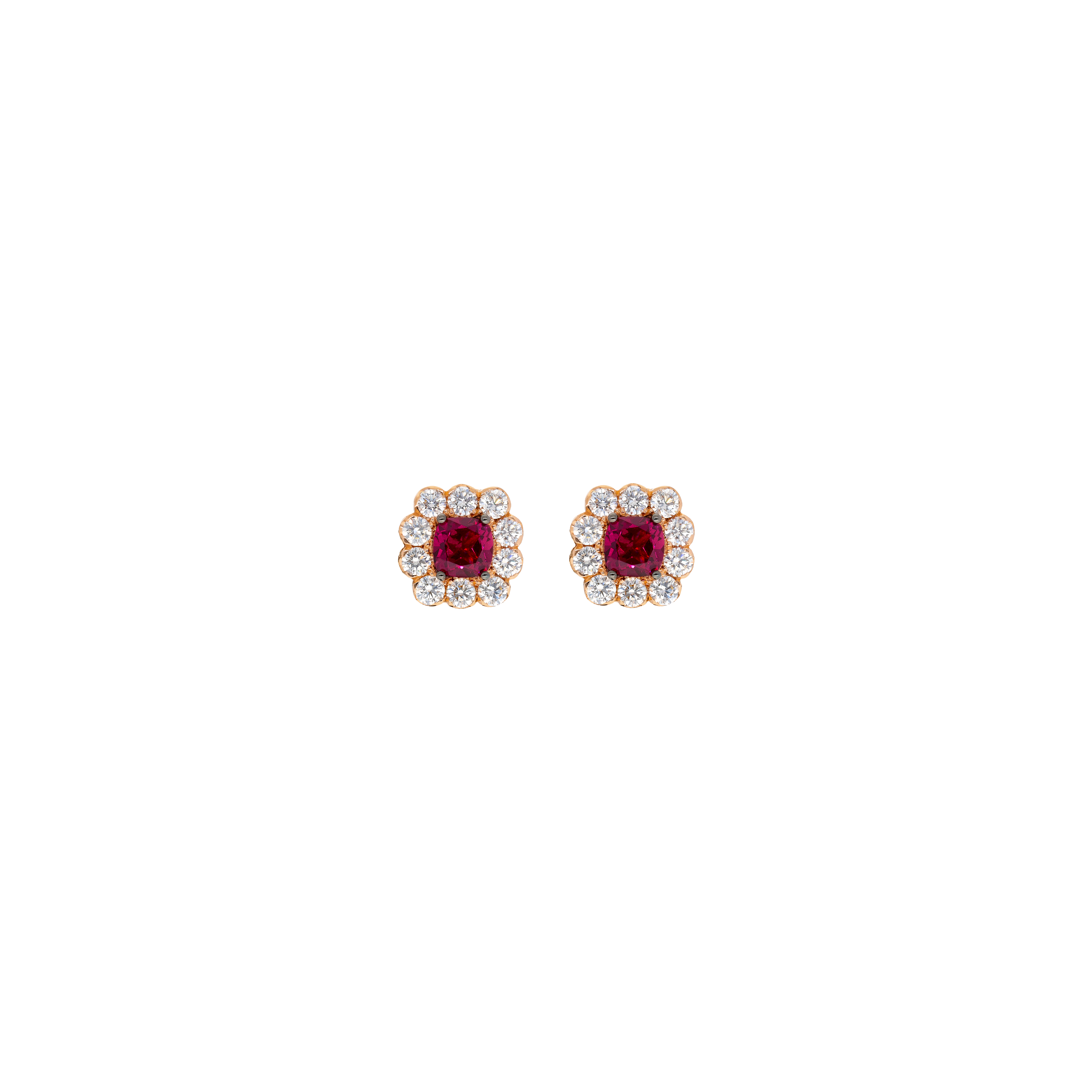 Bartorelli Italian Jewels | ORECCHINI A LOBO IN ORO ROSA CON RODOLITI E DIAMANTI - 1PE0031599/1 (1)