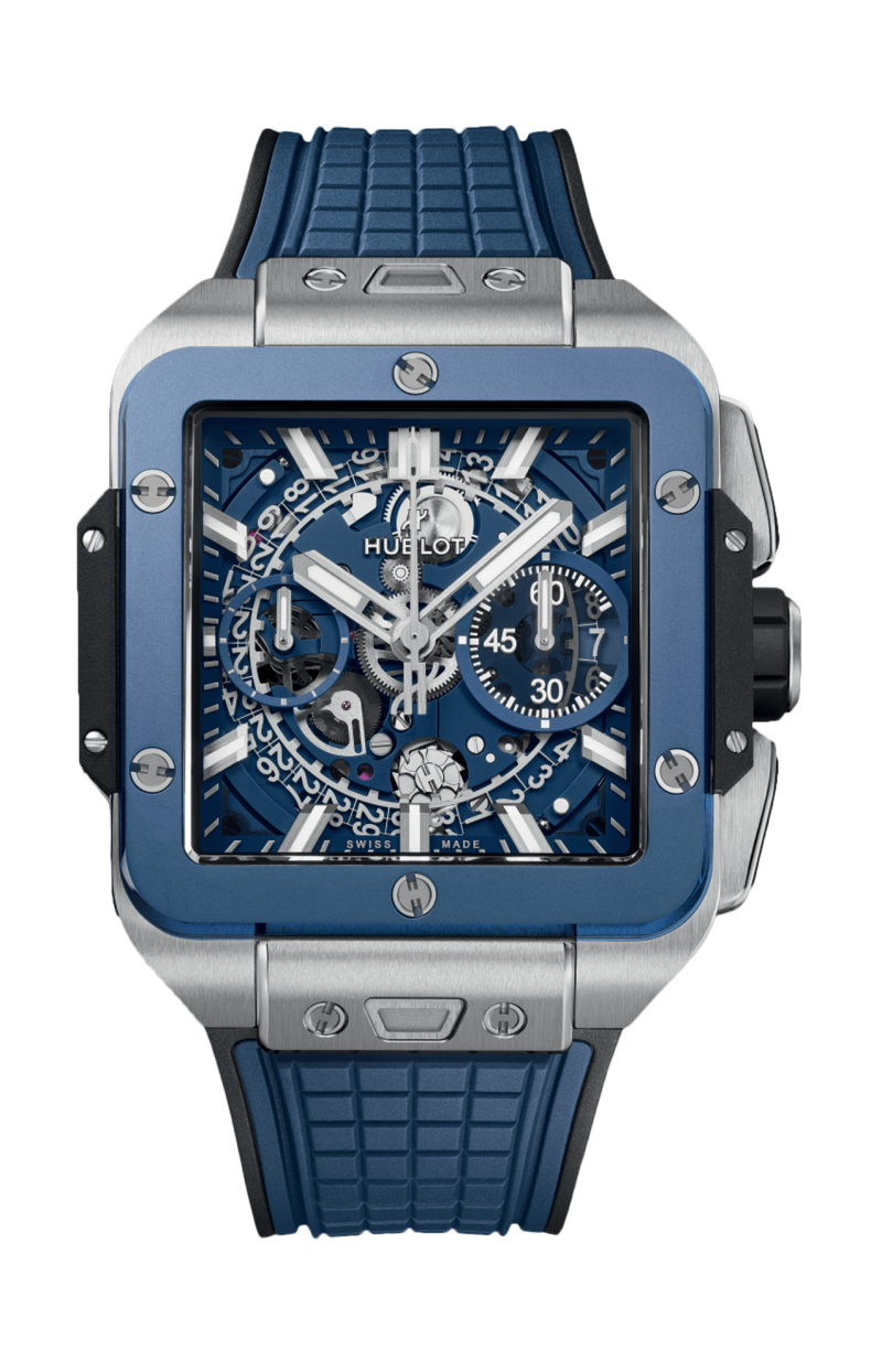 Hublot | SQUARE BANG UNICO TITANIUM BLUE CERAMIC 42 MM - 821.NL.5170.RX (1)