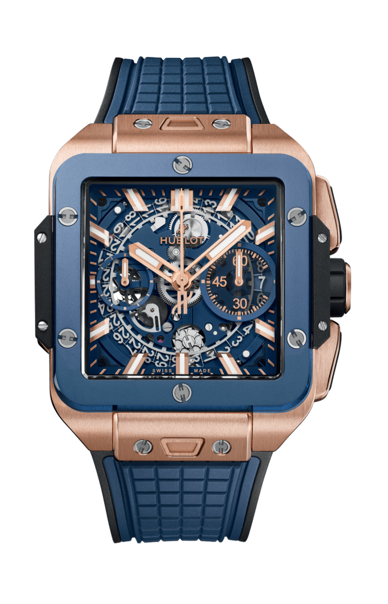 Hublot | SQUARE BANG UNICO KING GOLD BLUE CERAMIC 42 MM - 821.OL.5180.RX (1)