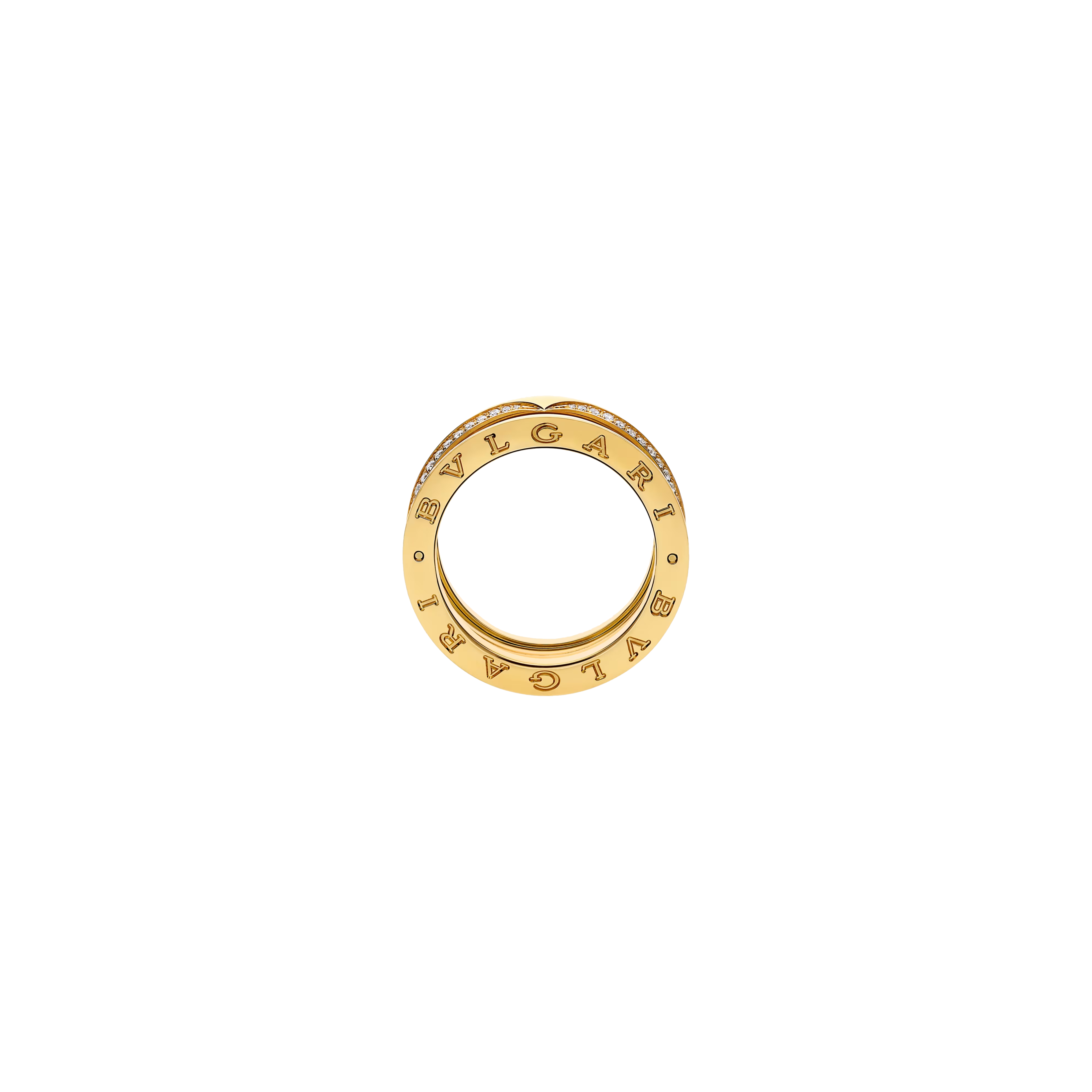 Bulgari | ANELLO B.ZERO1 A TRE FASCE IN ORO GIALLO E DIAMANTI - AN859922 (3)