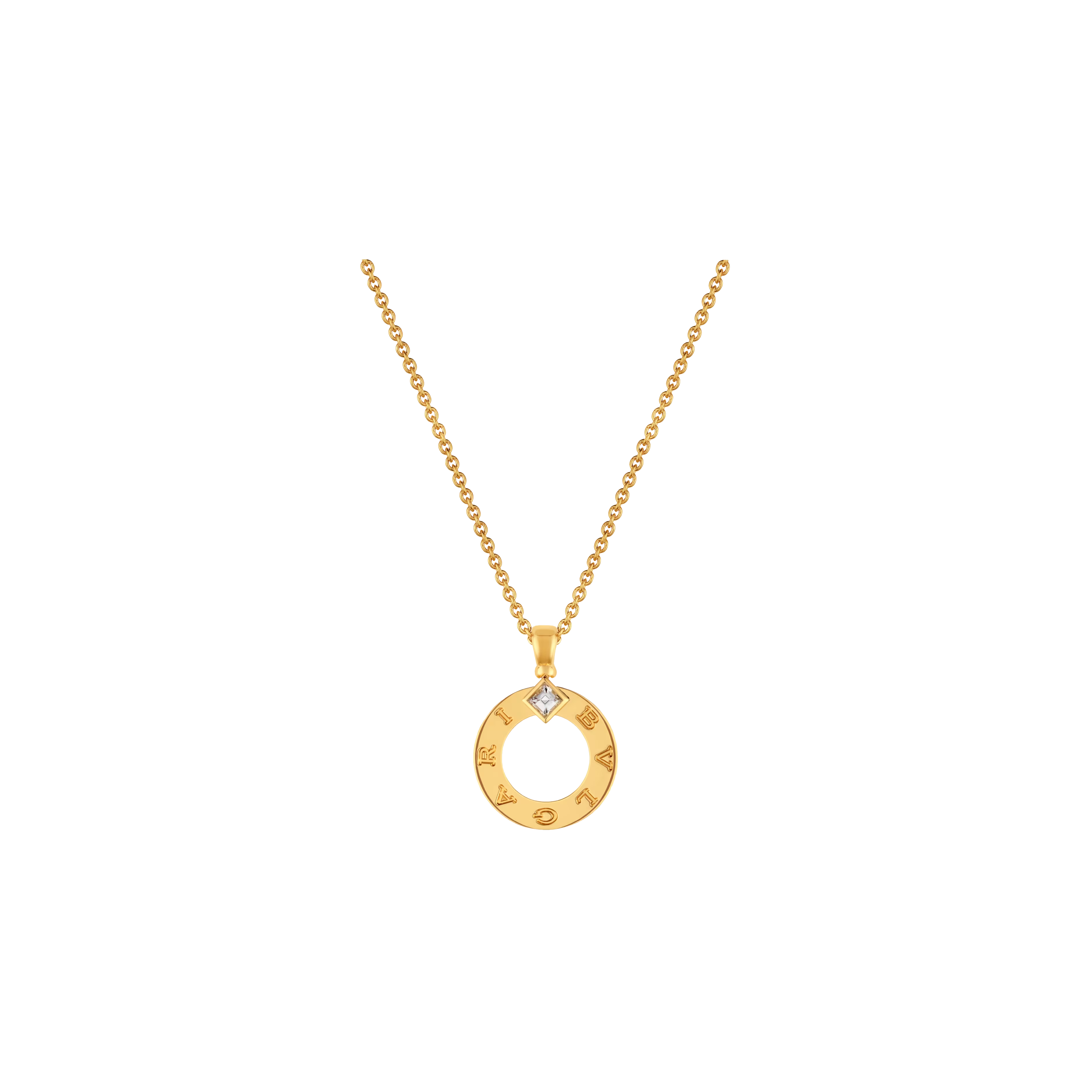 Bulgari | COLLANA BVLGARI BVLGARI IN ORO GIALLO CON DIAMANTE - CL860104 (1)