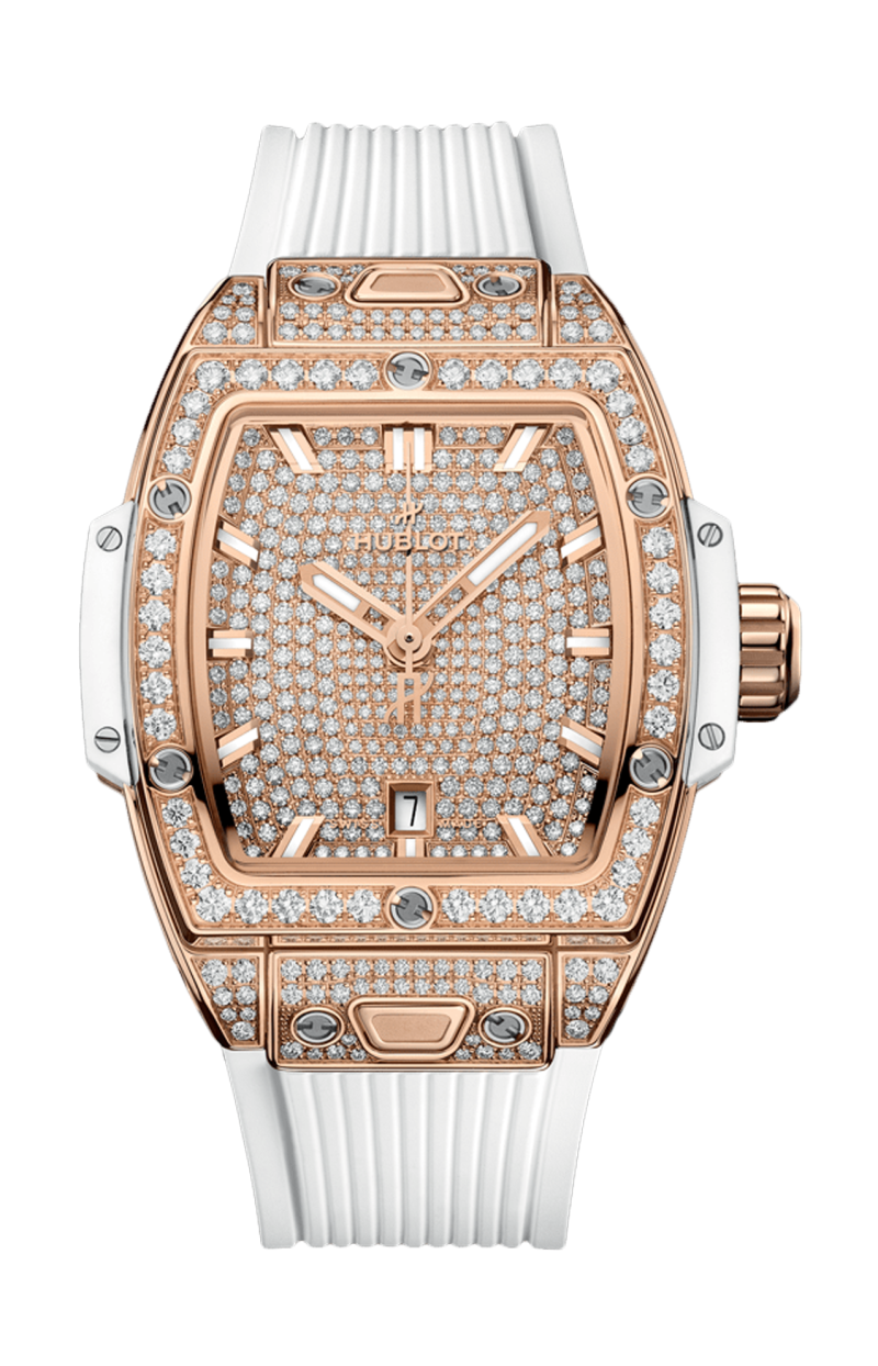 Hublot | SPIRIT OF BIG BANG KING GOLD WHITE FULL PAV&Eacute; 32 MM - 682.OE.9000.RW.1604 (1)