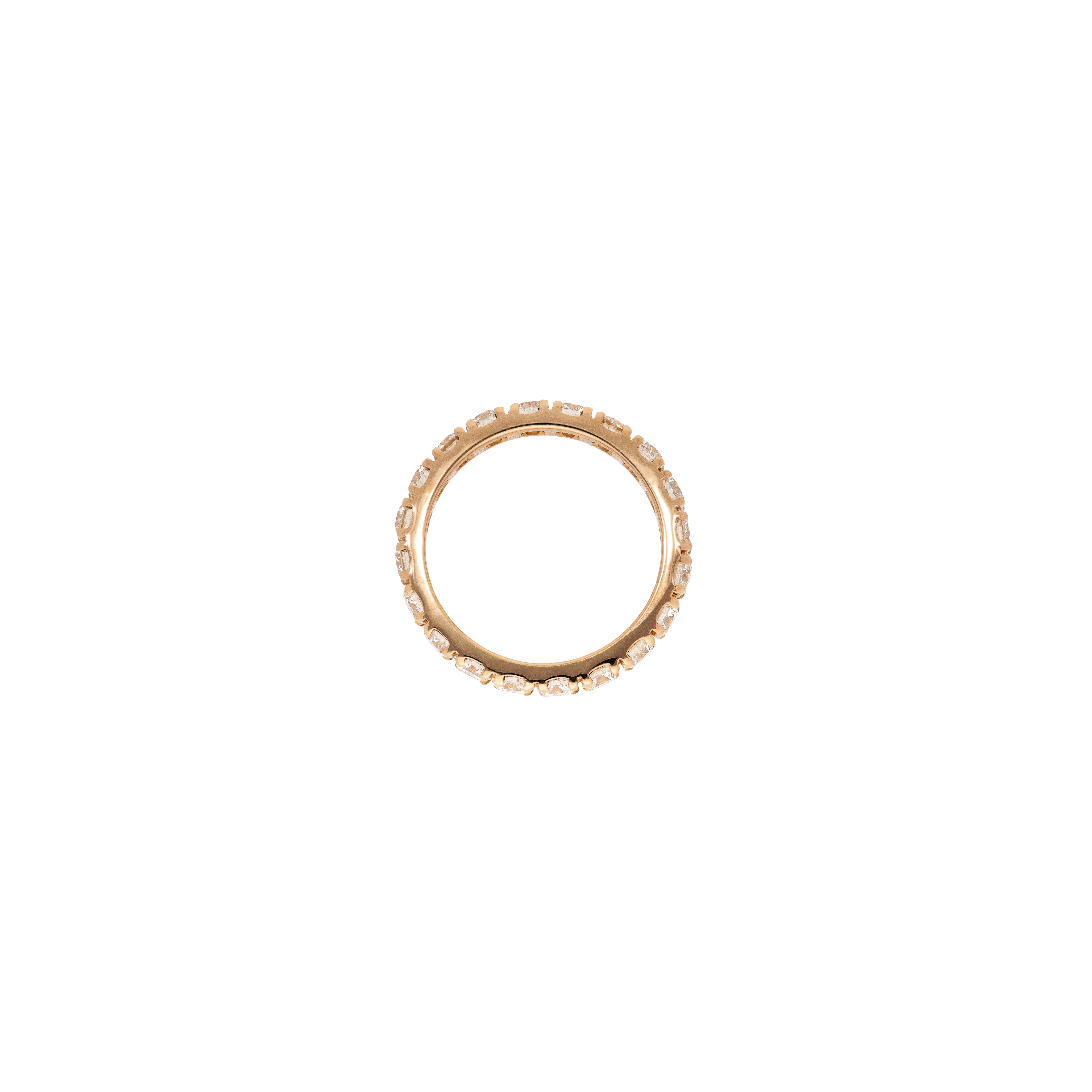 Bartorelli Italian Jewels | ANELLO VERETTA A GIRO INTERO IN ORO ROSA E DIAMANTI - 093-R10 (3)