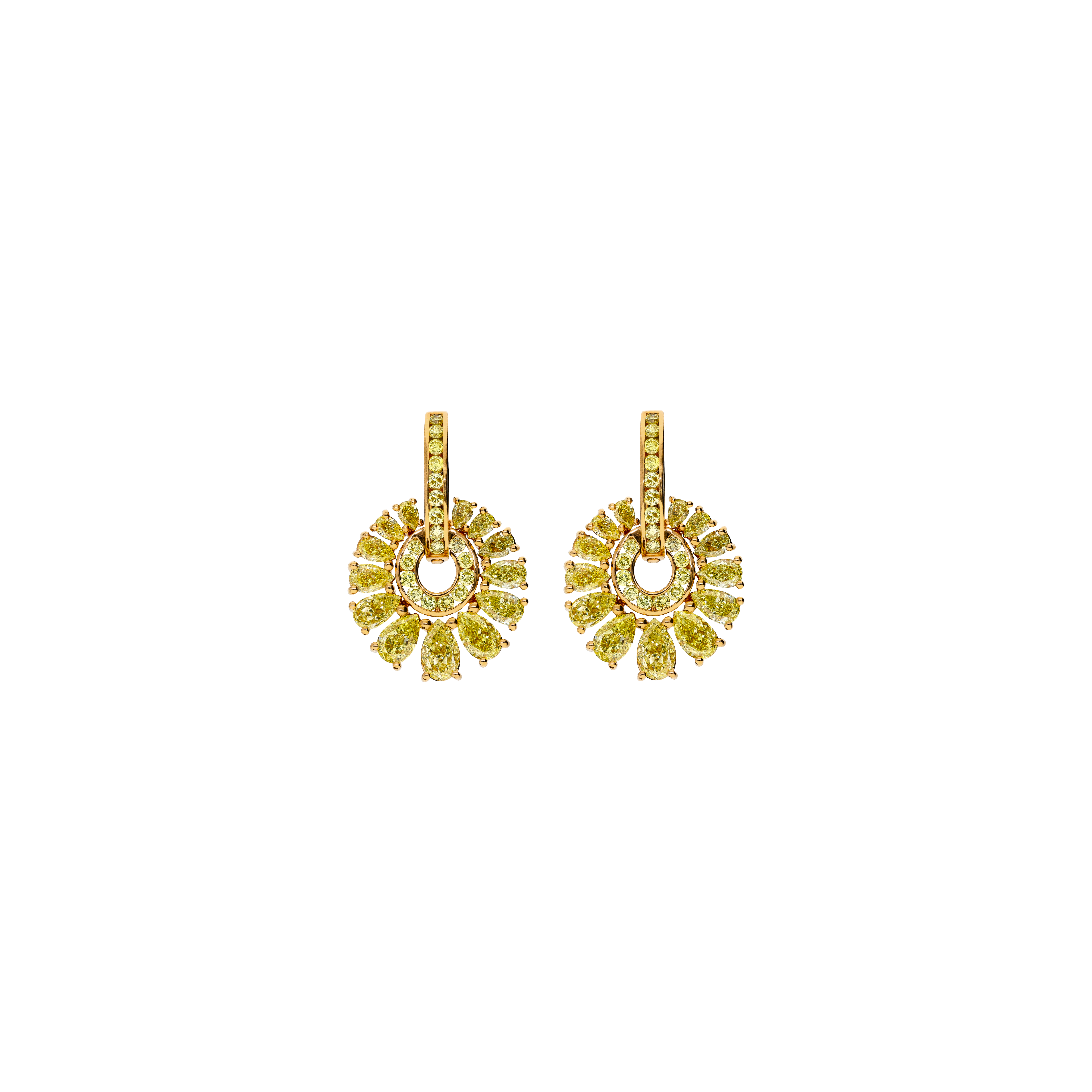 Bartorelli Italian Jewels | ORECCHINI PENDENTI IN ORO ROSA E DIAMANTI FANCY YELLOW - 372-3736 (1)