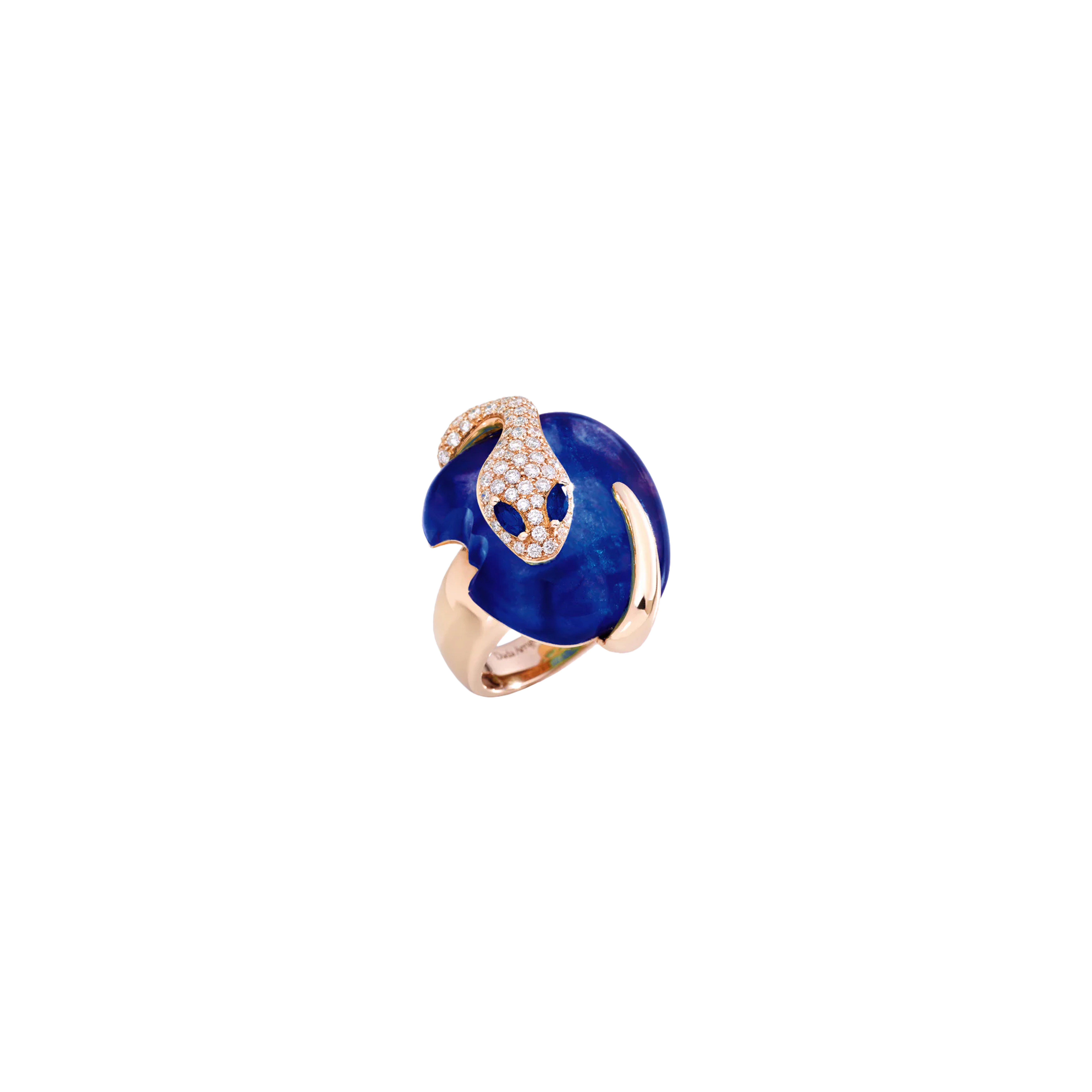 Dada Arrigoni | ANELLO MALAFEMMINA IN ORO ROSA, DIAMANTI, ZAFFIRI BLU E LAPISLAZZULI - DMF07ANRRDILDZB (1)
