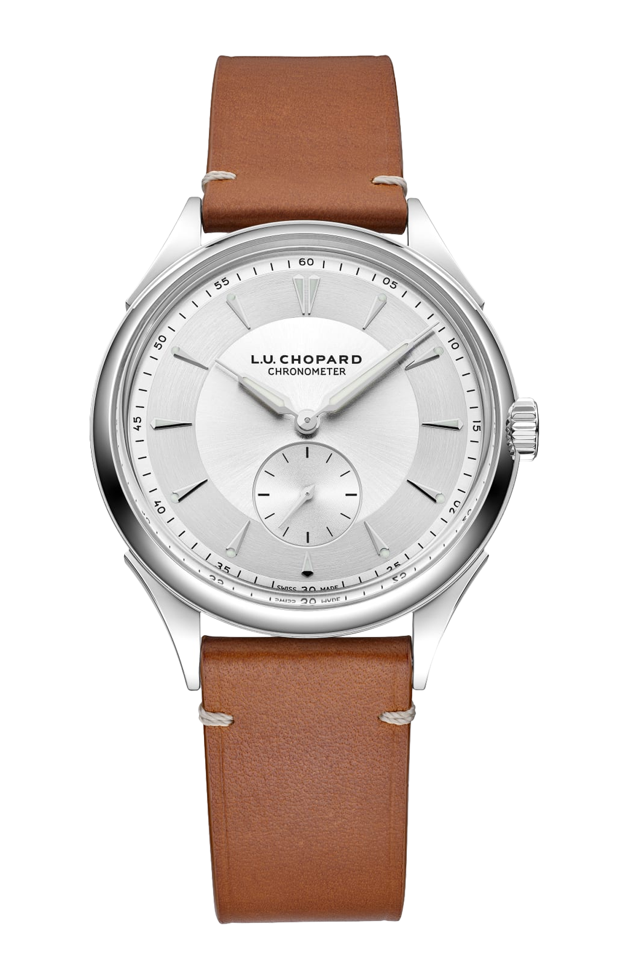 Chopard | L.U.C QUALIT&Eacute; FLEURIER, 39 MM, AUTOMATICO, LUCENT STEEL&trade; - 168631 (1)