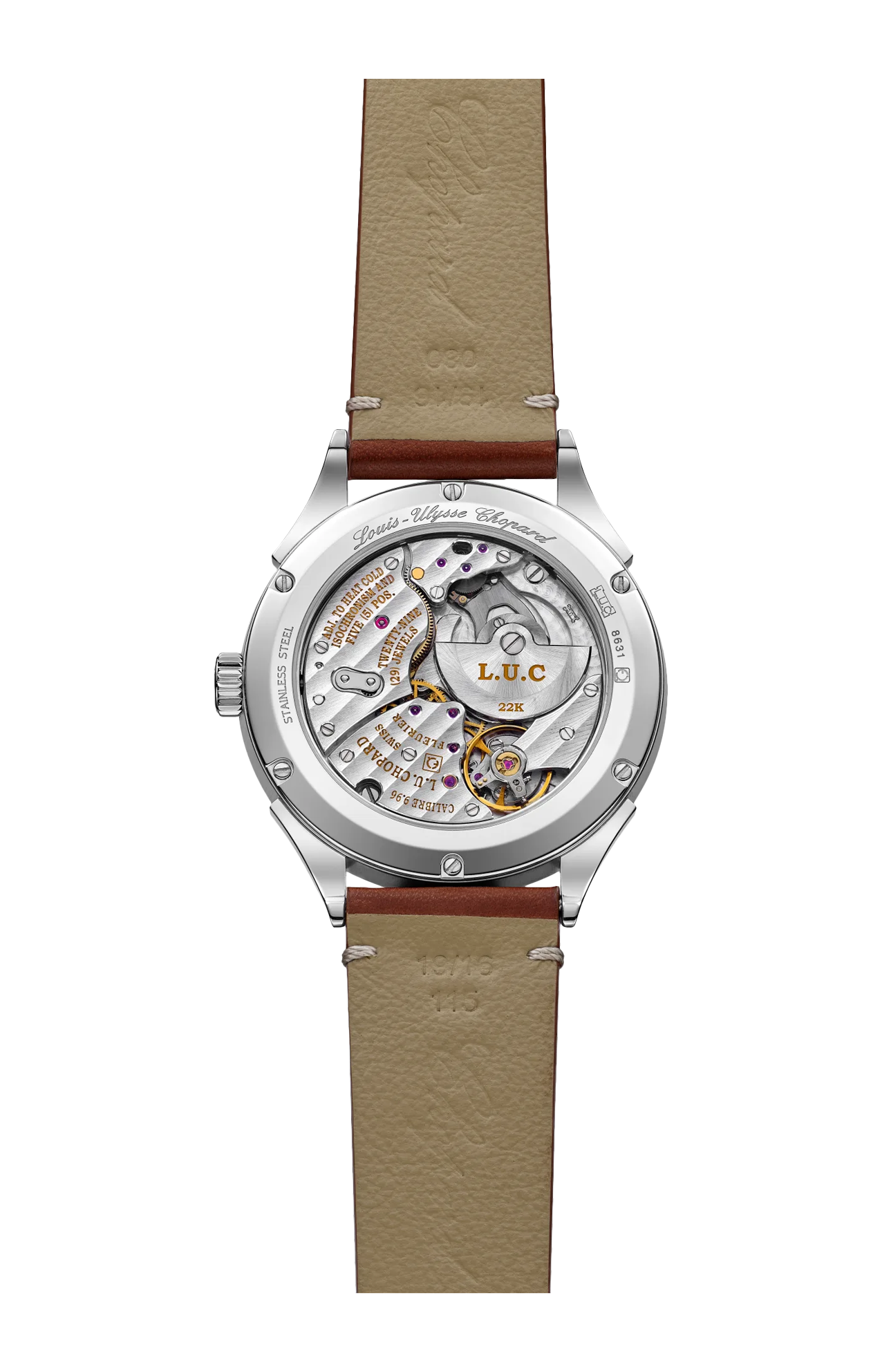 Chopard | L.U.C QUALIT&Eacute; FLEURIER, 39 MM, AUTOMATICO, LUCENT STEEL&trade; - 168631 (2)