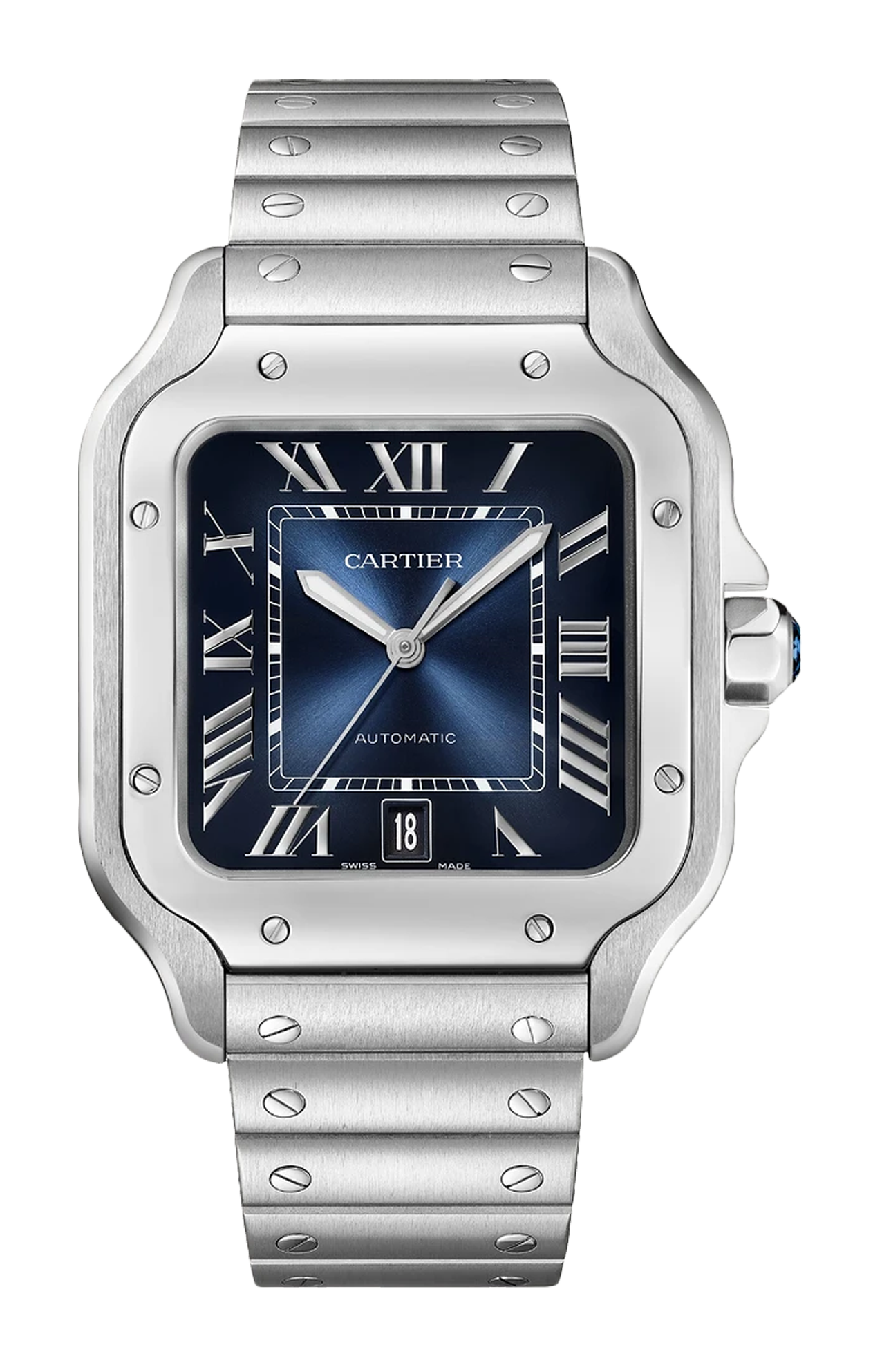 Cartier | SANTOS DE CARTIER, MODELLO GRANDE, ACCIAIO, AUTOMATICO - WSSA0071 (1)