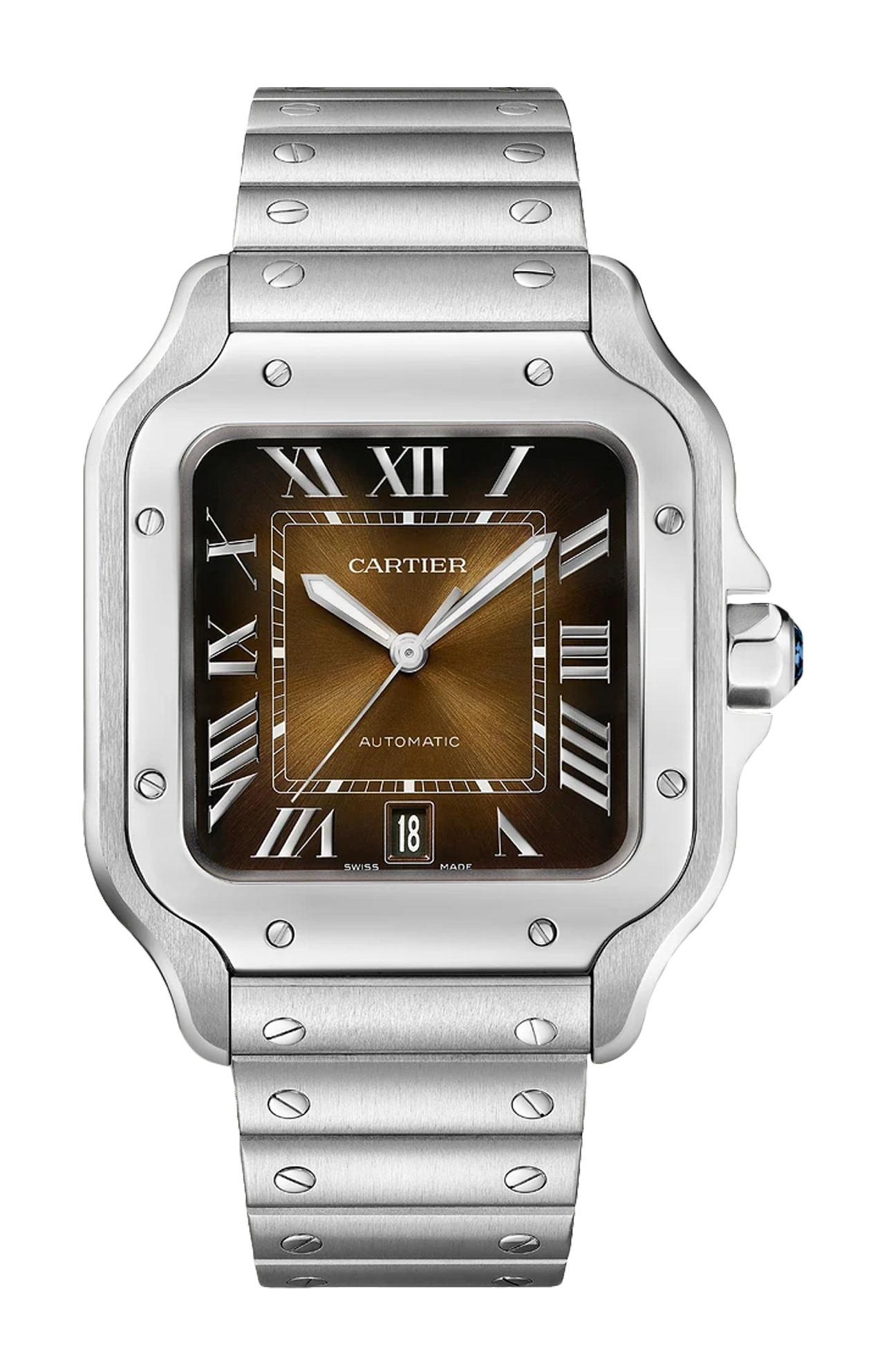 Cartier | SANTOS DE CARTIER, MODELLO GRANDE, ACCIAIO, AUTOMATICO - WSSA0064 (1)