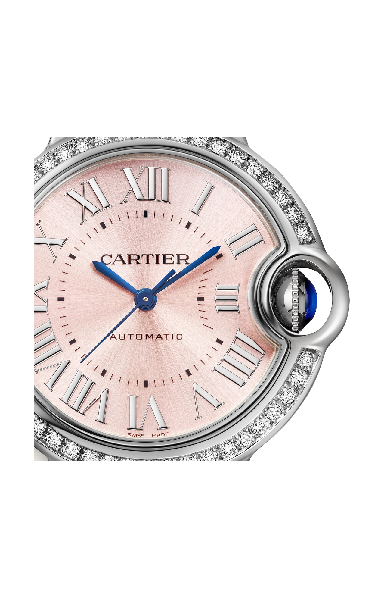 Cartier | BALLON BLEU DE CARTIER 33 MM, AUTOMATICO, ACCIAIO, DIAMANTI - W4BB0037 (2)