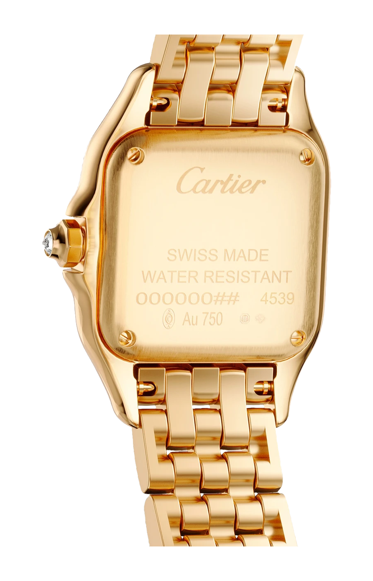 Cartier | PANTH&Egrave;RE DE CARTIER MODELLO PICCOLO, ORO GIALLO, DIAMANTI, QUARZO - WJPN0094 (3)