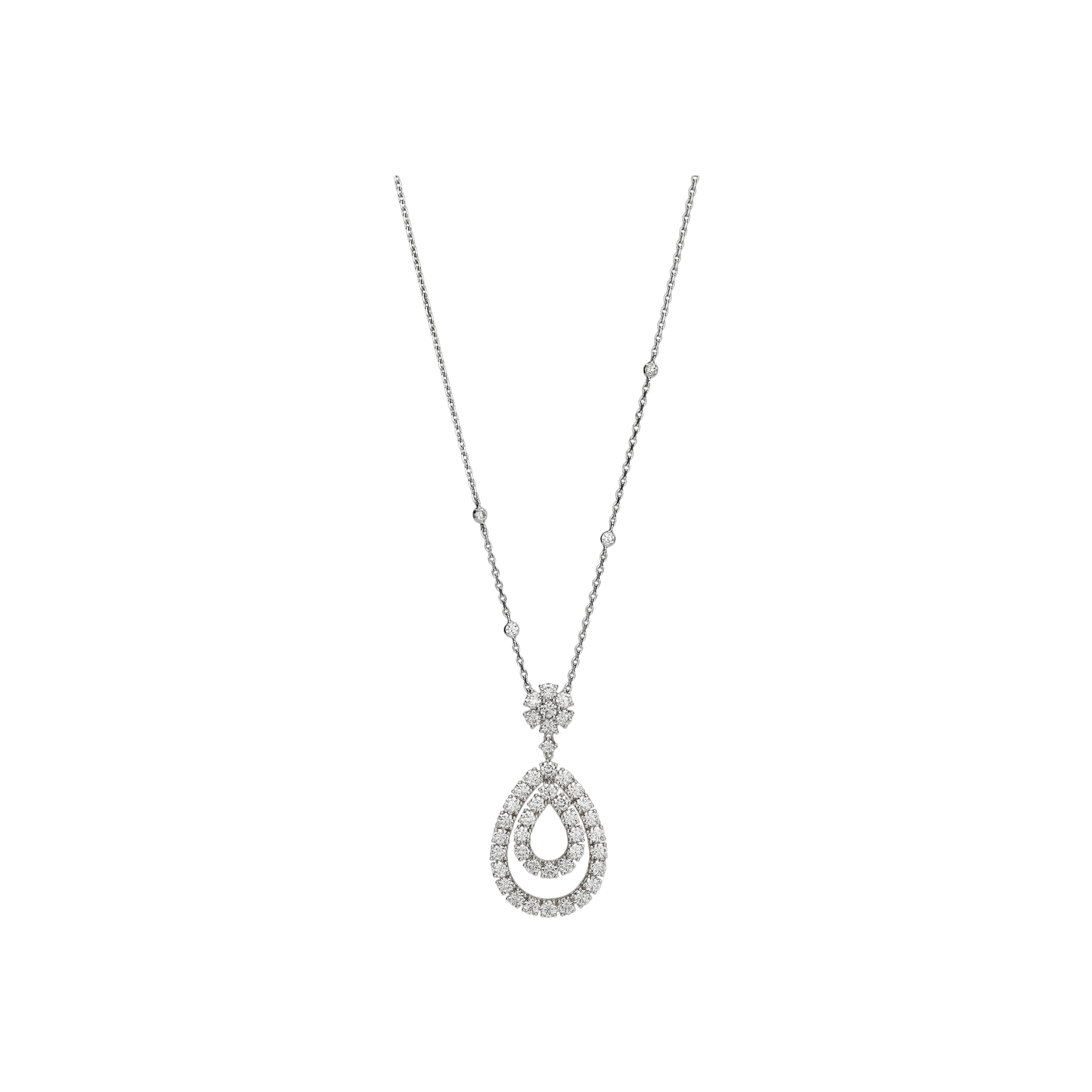 Chopard | CHOPARD - PENDENTE L'HEURE DU DIAMANT, ORO BIANCO ETICO, DIAMANTI - 799066 (1)