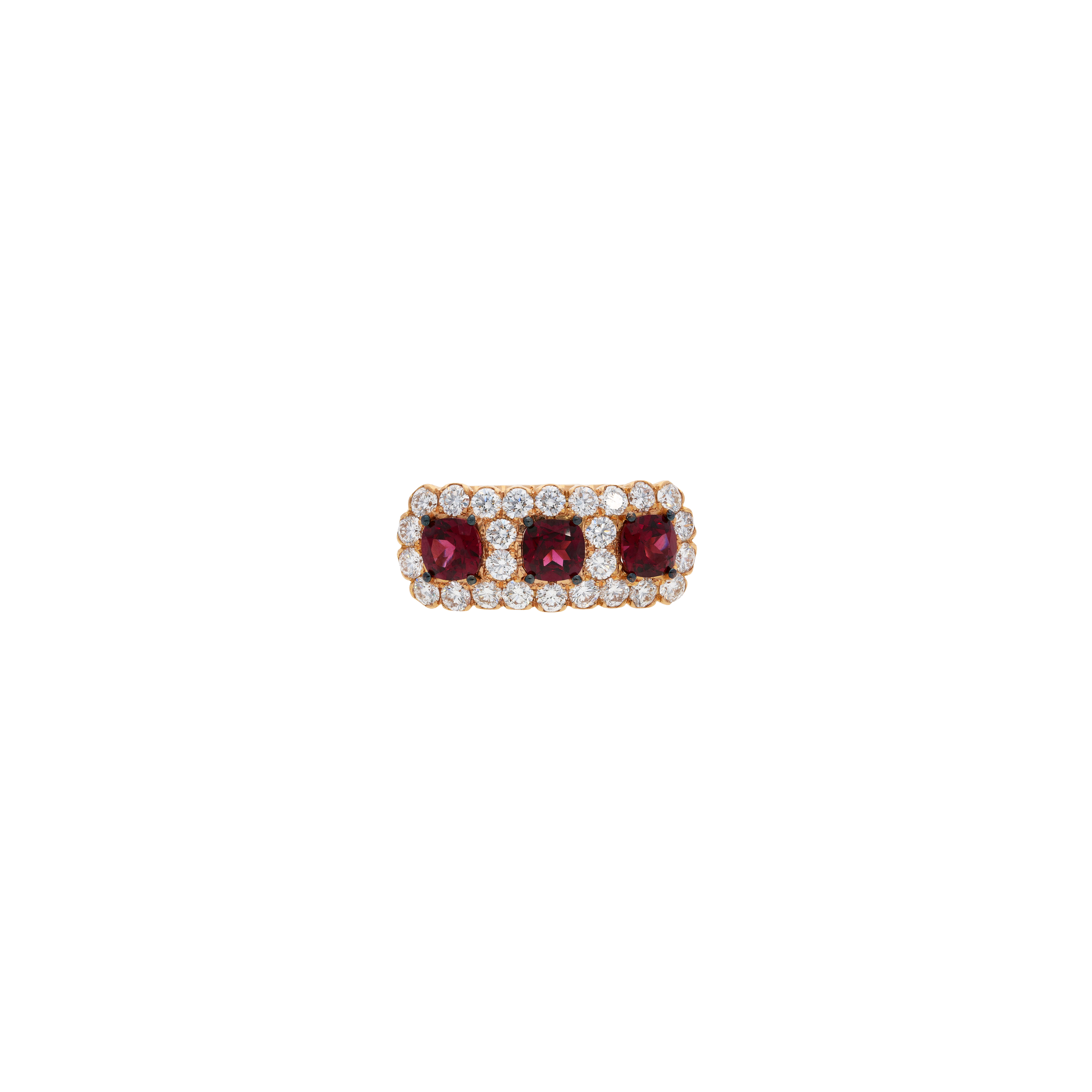 Bartorelli Italian Jewels | ANELLO IN ORO ROSA CON RODOLITI E PAV&Eacute; DI DIAMANTI - 1AN0032329/1 (2)