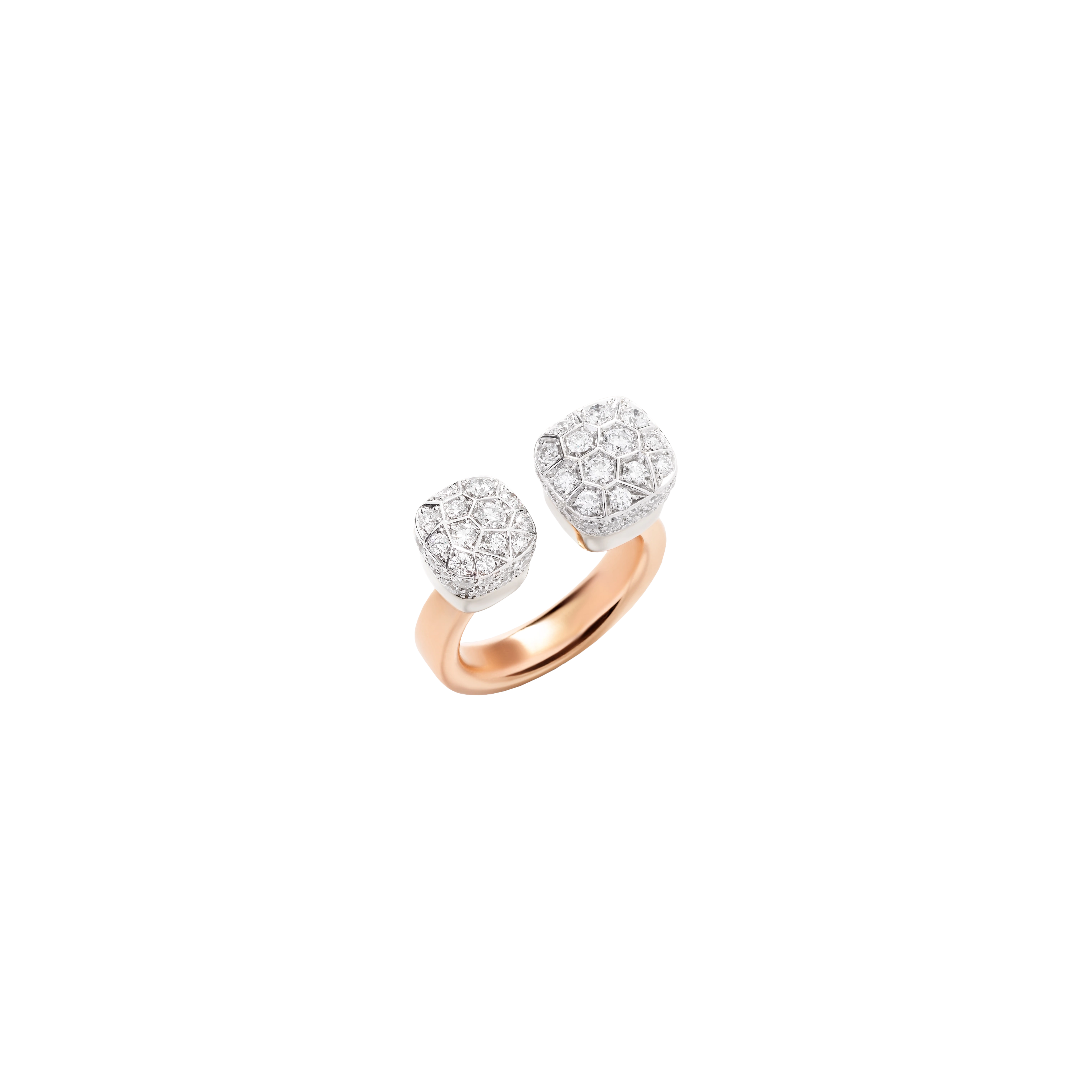 Pomellato | ANELLO NUDO IN ORO ROSA E ORO BIANCO CON DIAMANTI - PAC4021O6WHRDB000 (1)