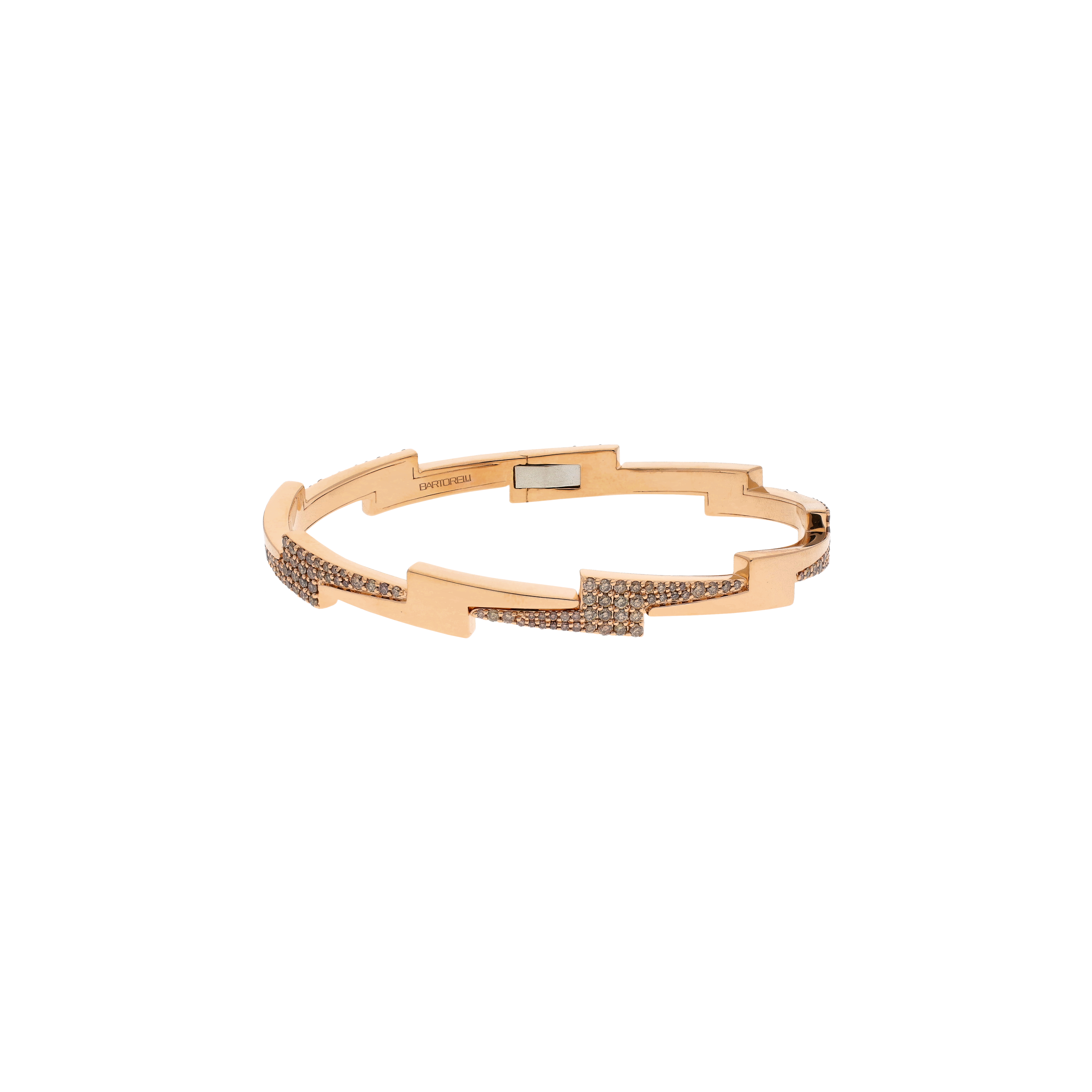 Bartorelli Italian Jewels | BRACCIALE IN ORO ROSA E DIAMANTI BROWN - VB29825DBP (1)