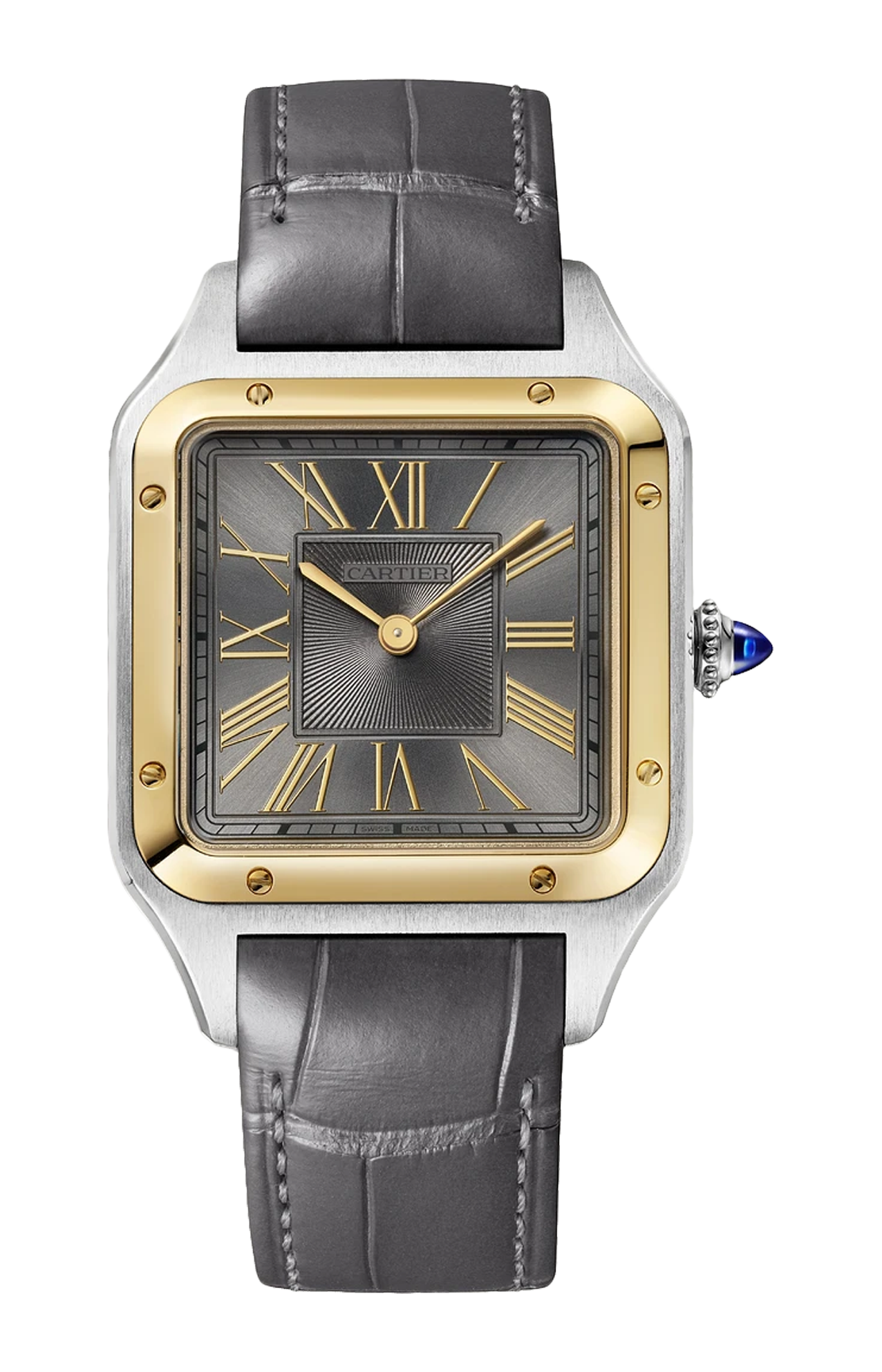 Cartier | SANTOS-DUMONT, MODELLO GRANDE, ACCIAIO, ORO GIALLO, QUARZO - W2SA0036 (1)