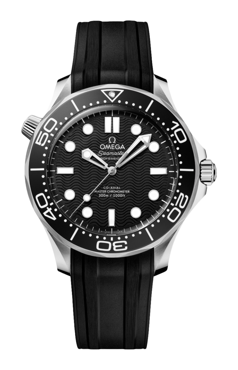 Omega | SEAMASTER DIVER 300M 42 MM, ACCIAIO SU CAUCCI&Ugrave; - 210.32.42.20.01.003 (1)