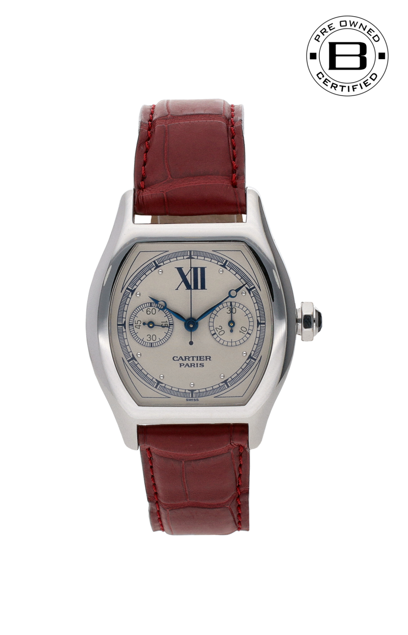 Cartier | CARTIER TORTUE MONOPOUSSOIR CHRONO - U-W1525851 (1)