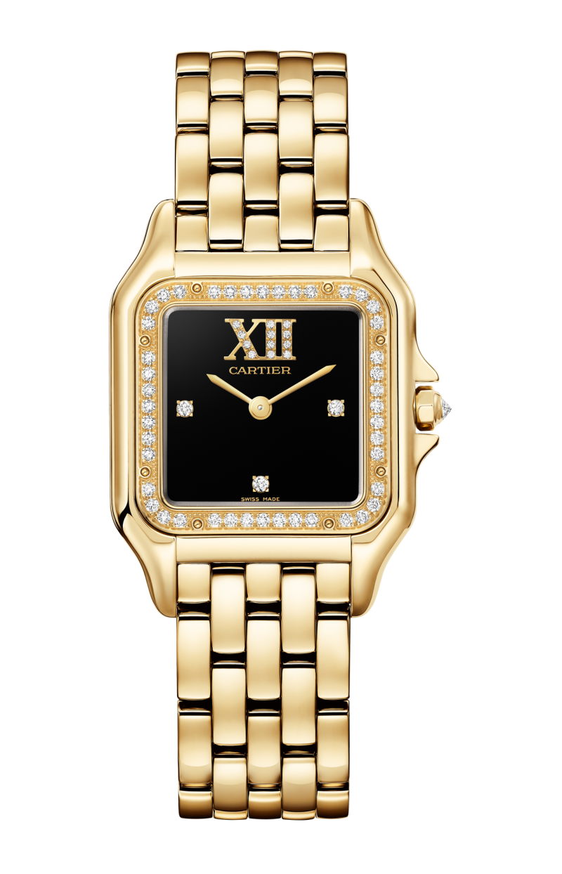 Cartier | PANTH&Egrave;RE DE CARTIER, MODELLO MEDIO, ORO GIALLO, DIAMANTI, QUARZO - WJPN0090 (1)