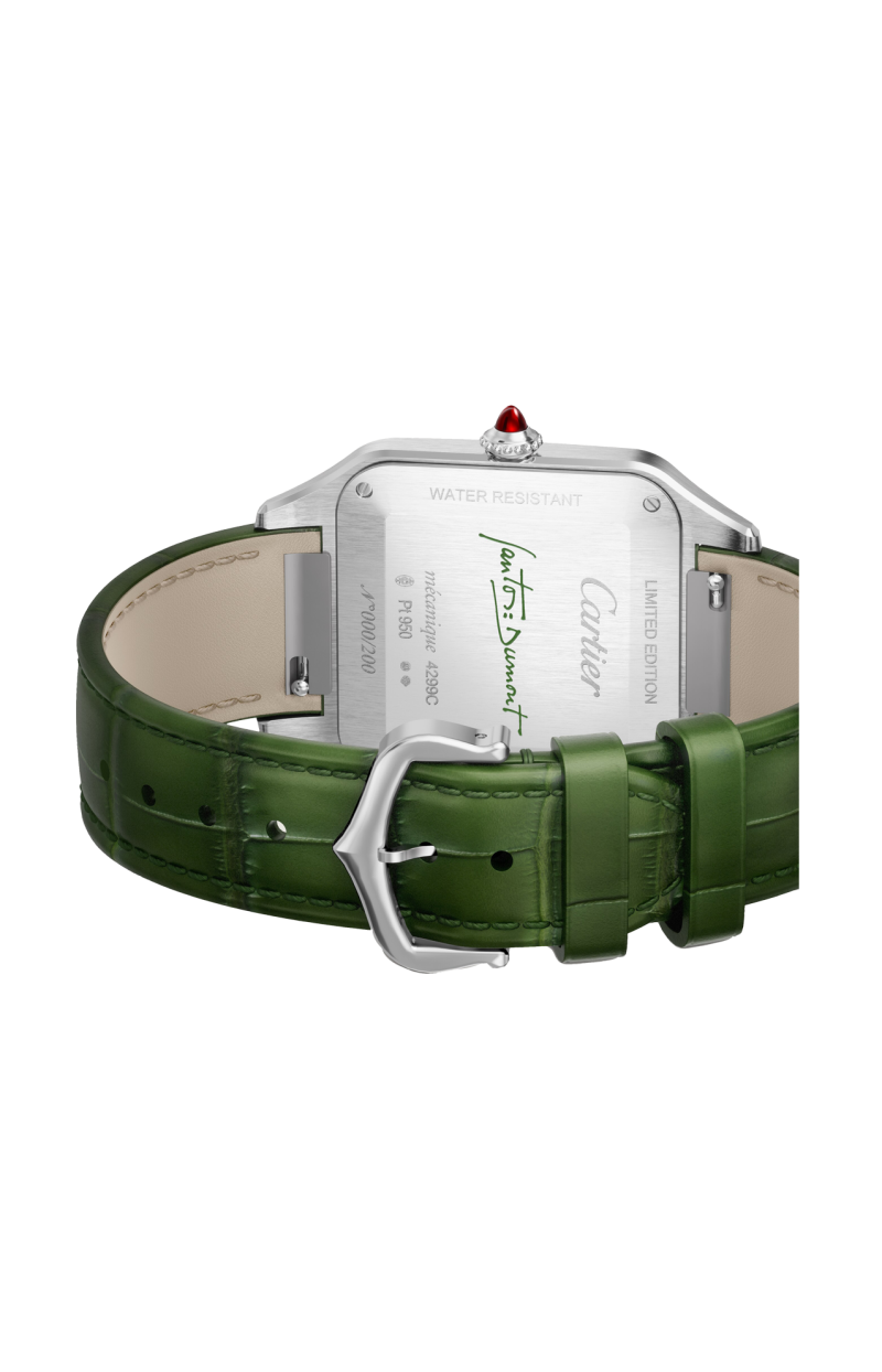 Cartier | SANTOS-DUMONT, MODELLO GRANDE, PLATINO, MANUALE - LIMITED EDITION - WGSA0096 (2)