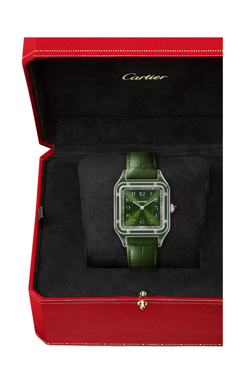 Cartier | SANTOS-DUMONT, MODELLO GRANDE, PLATINO, MANUALE - LIMITED EDITION - WGSA0096 (5)