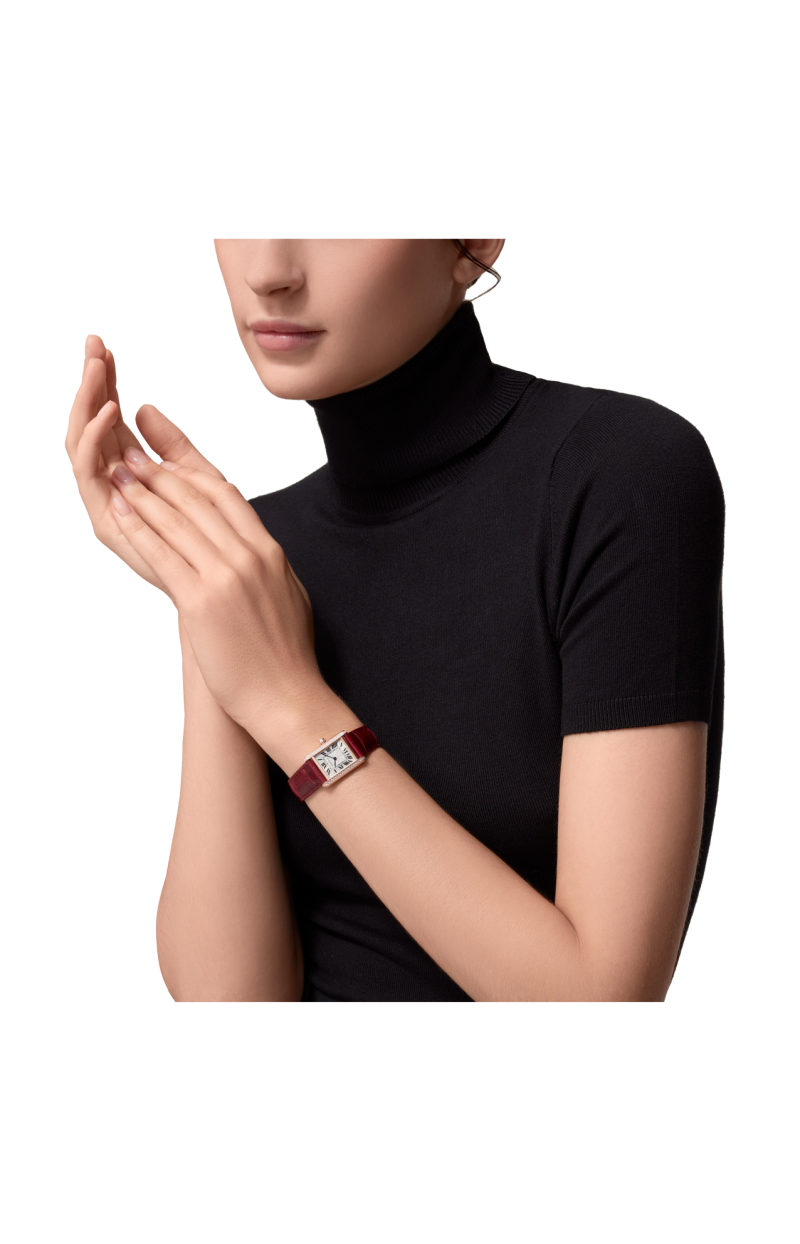 Cartier | TANK LOUIS CARTIER, MODELLO PICCOLO, ORO ROSA, DIAMANTI, MANUALE - WJTA0037 (7)