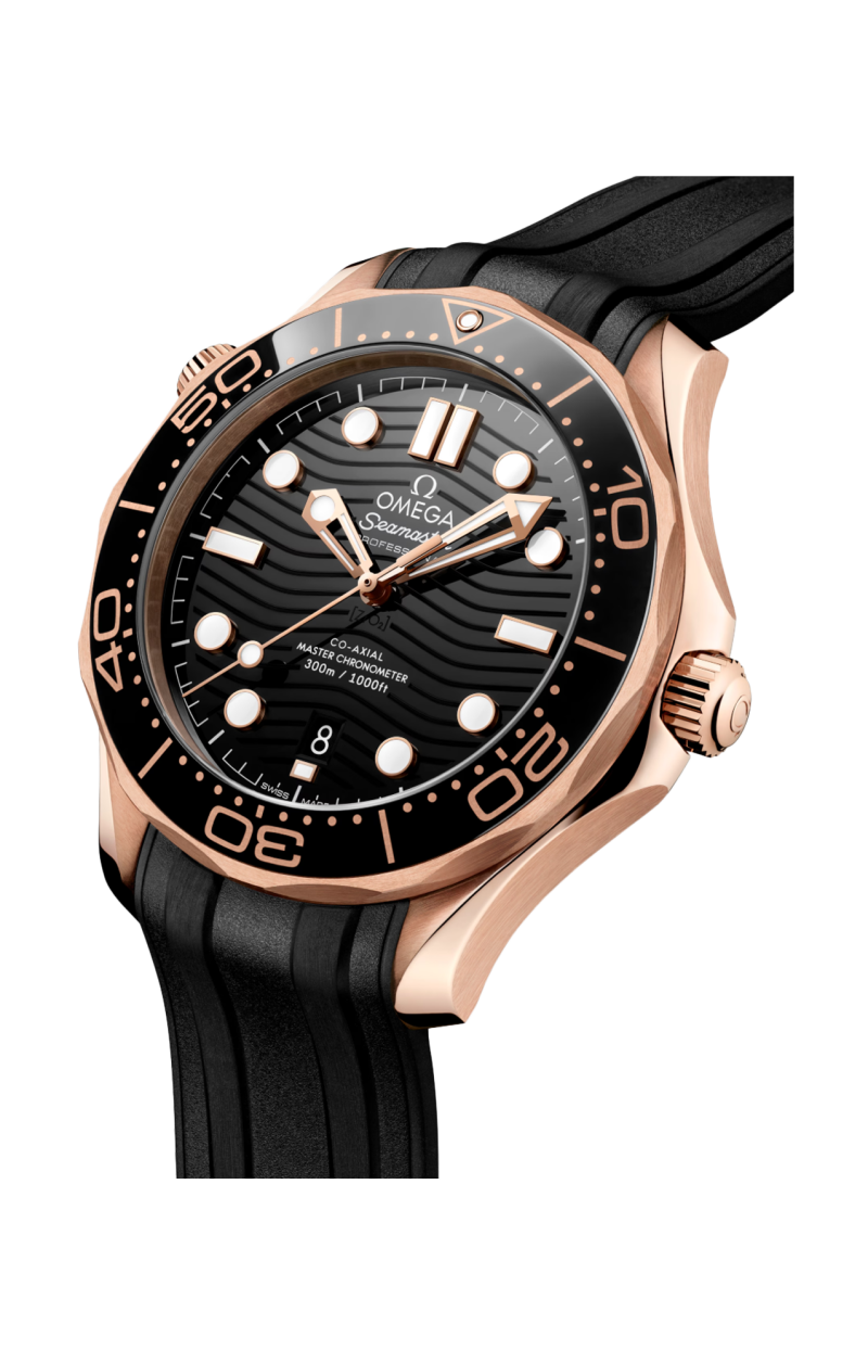 Omega | SEAMASTER DIVER 300M 42 MM, ORO SEDNA&trade; SU CAUCCI&Ugrave; - 210.62.42.20.01.002 (3)