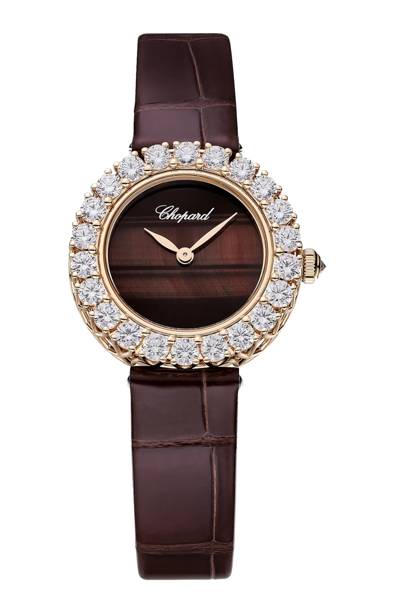 Chopard | L'HEURE DU DIAMANT ROUND 26 MM, MANUALE, ORO ETICO ROSA, DIAMANTI - 13A178 (1)