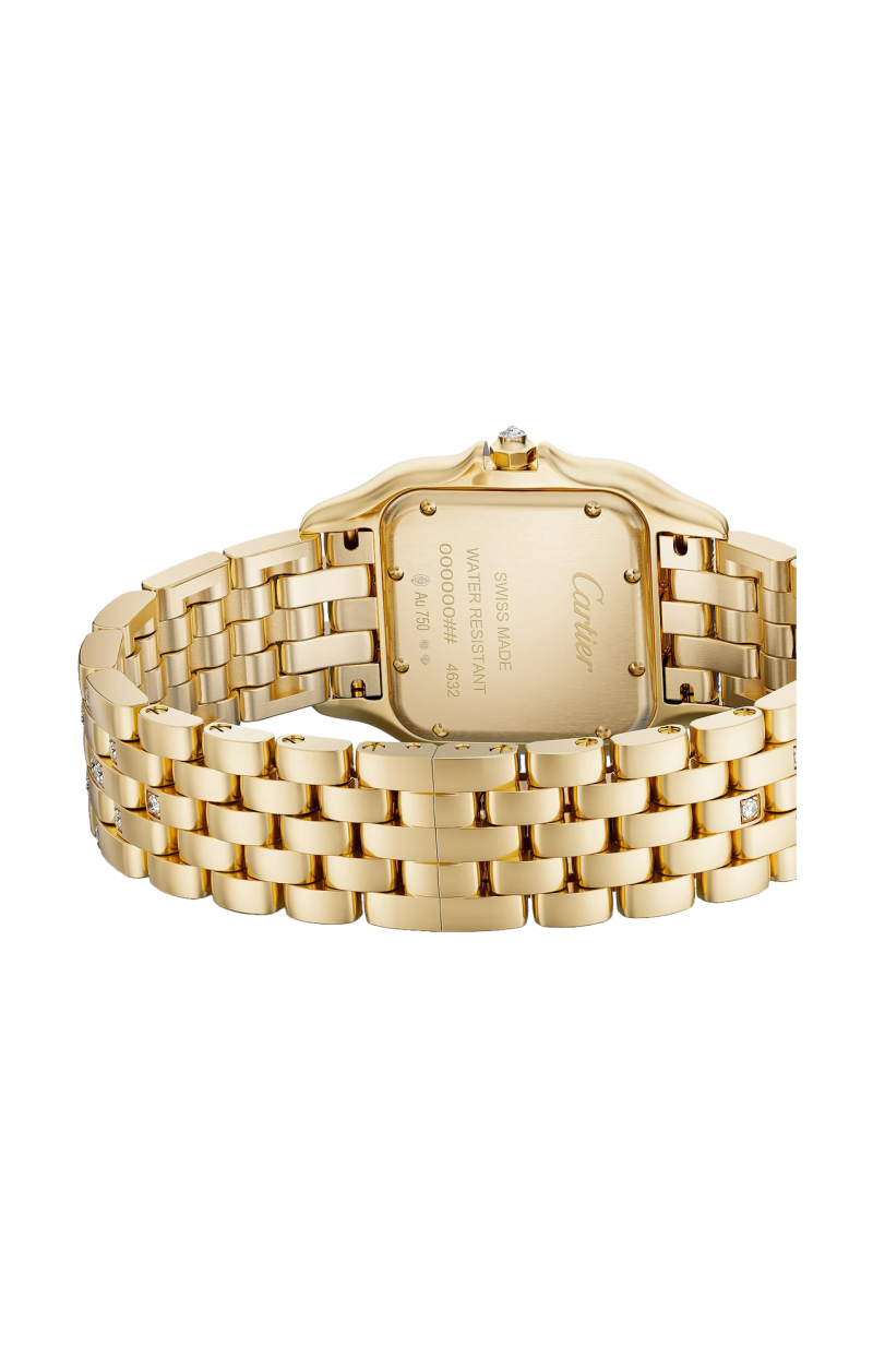 Cartier | PANTH&Egrave;RE DE CARTIER, MODELLO MEDIO, ORO GIALLO, DIAMANTI, QUARZO - WJPN0060 (3)