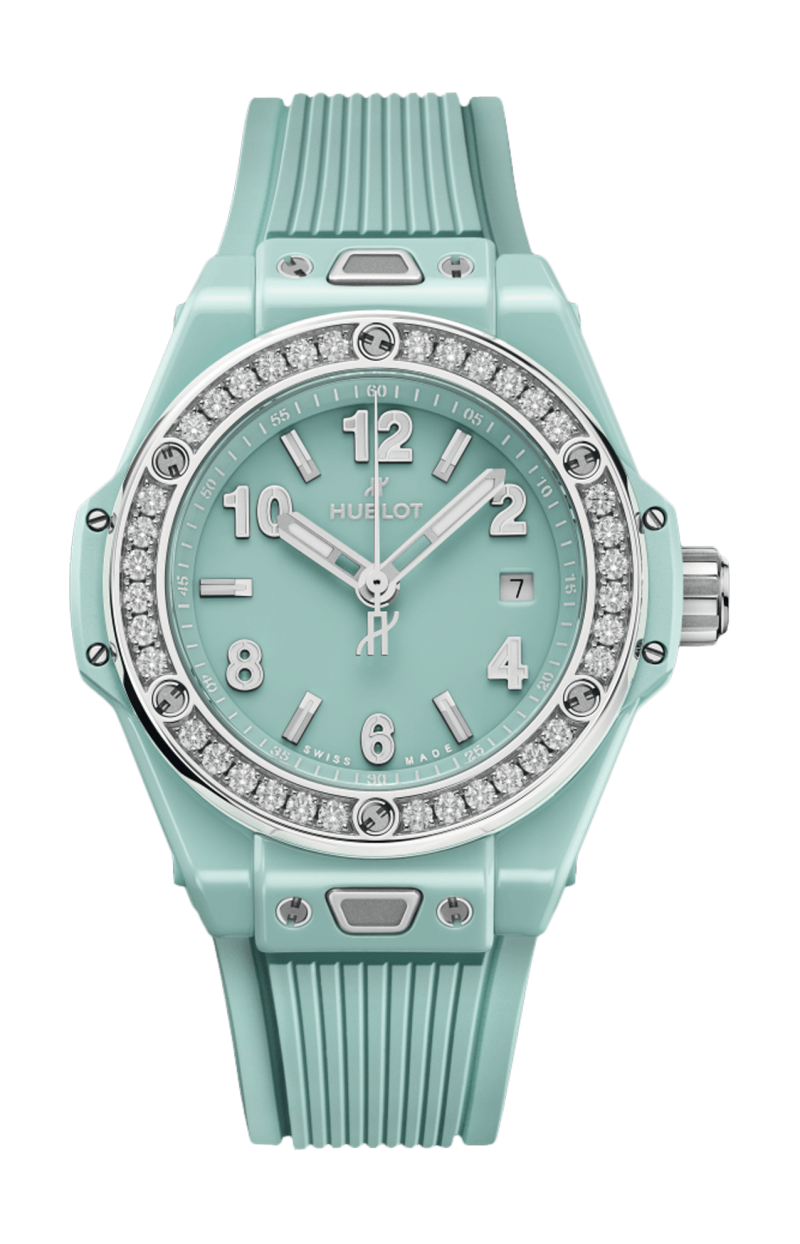 Hublot | BIG BANG ONE CLICK MINT GREEN CERAMIC DIAMONDS 33 MM - 485.GS.5271.RX.1204 (1)