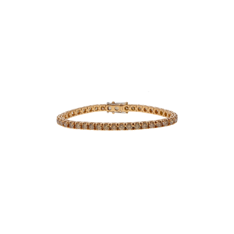 Bartorelli Italian Jewels | BRACCIALE IN ORO ROSA E DIAMANTI BROWN - 329-PRE-L (1)