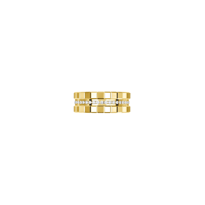 Chopard | CHOPARD - ANELLO ICE CUBE, ORO GIALLO ETICO, DIAMANTI - 827005 (2)