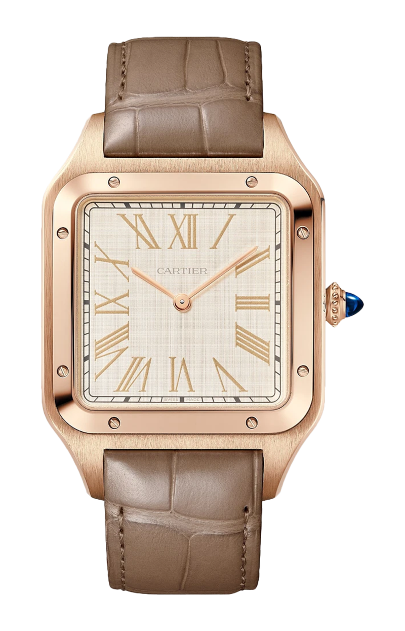 Cartier | SANTOS-DUMONT MODELLO EXTRA-LARGE, ORO ROSA, MANUALE - LIMITED EDITION - WGSA0112 (1)