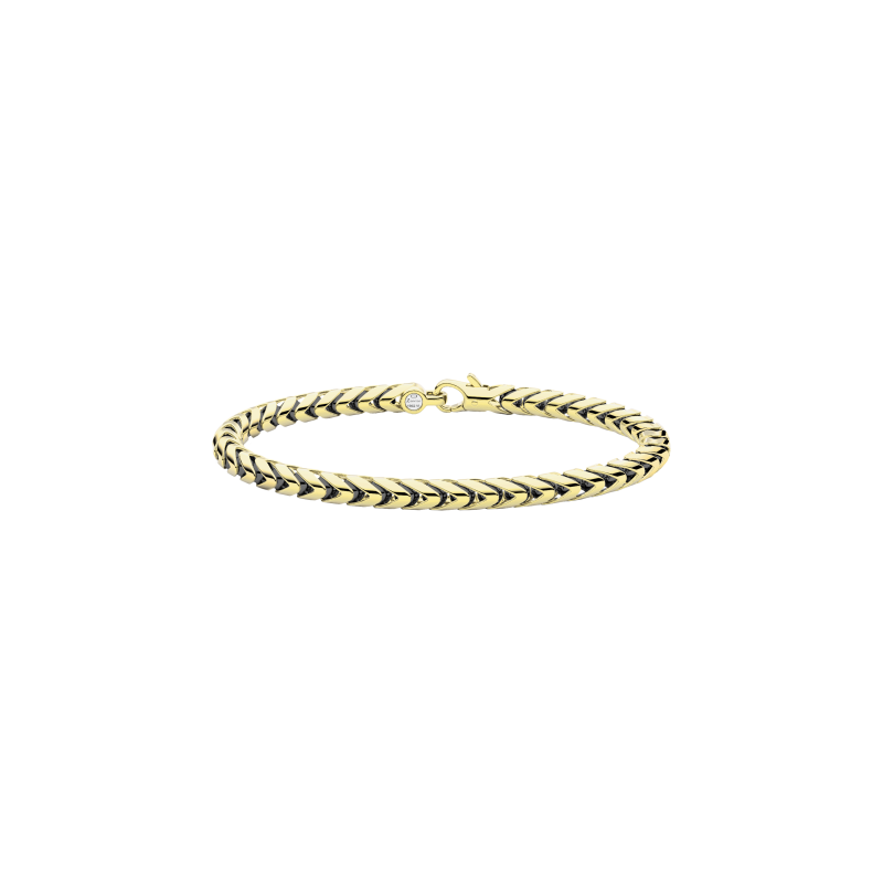 Zancan | BRACCIALE ZANCAN IN ORO 18KT E CERAMICA NERA - KB046G-N (1)