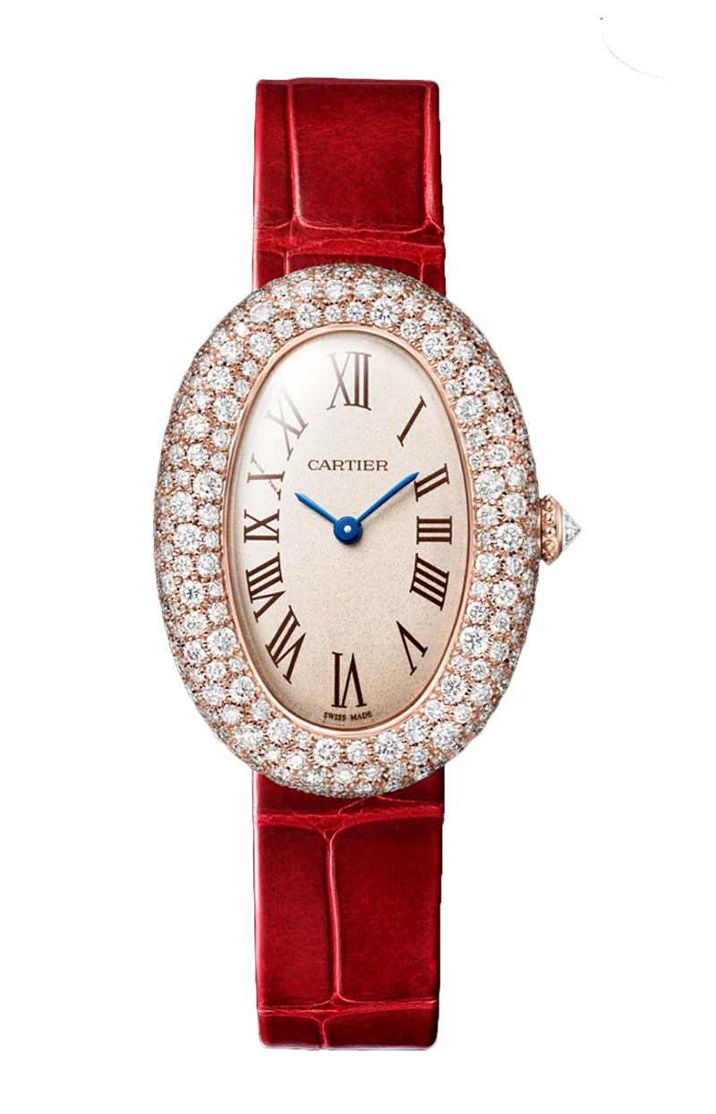 Cartier | BAIGNOIRE MODELLO MEDIO, ORO ROSA E DIAMANTI, QUARZO - WJBA0047 (1)