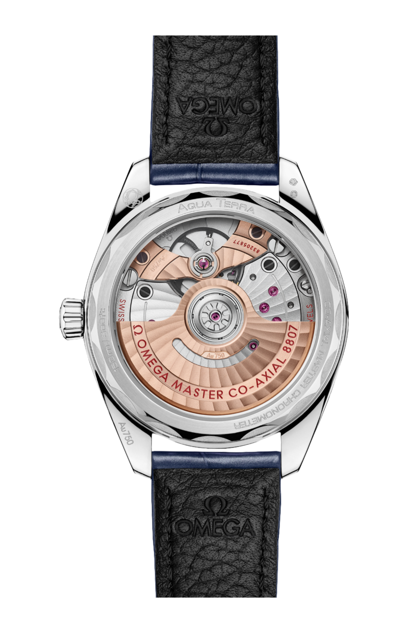 Omega | SEAMASTER AQUA TERRA 150M 34 MM, ORO CANOPUS GOLD&trade; SU PELLE - 220.58.34.20.99.007 (2)