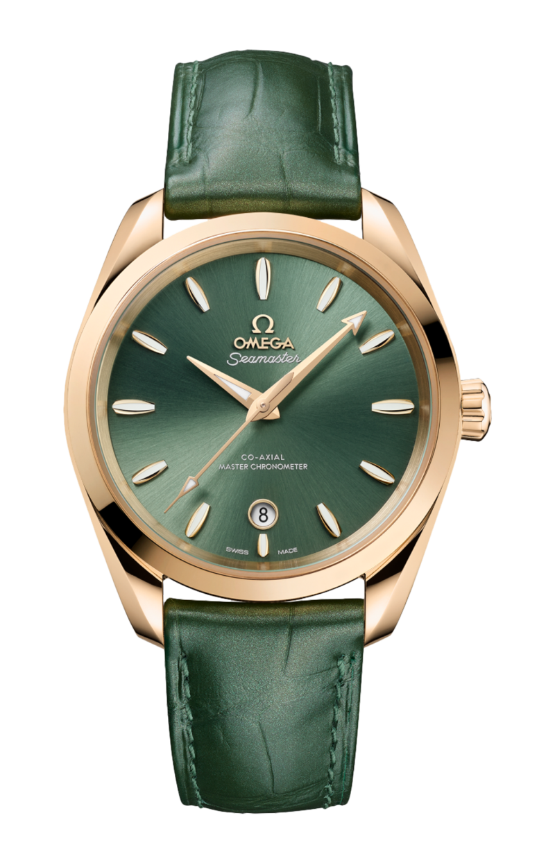 Omega | SEAMASTER AQUA TERRA SHADES 38 MM, ORO MOONSHINE&trade; SU PELLE - 220.53.38.20.10.001 (1)