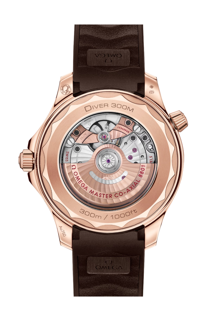 Omega | SEAMASTER DIVER 300M 42 MM, ORO SEDNA&trade; SU CAUCCI&Ugrave; - 210.52.42.20.04.001 (2)