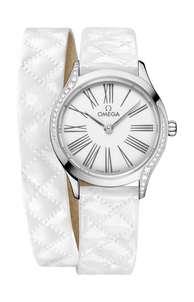 Omega | DE VILLE MINI TR&Eacute;SOR 26 MM, ACCIAIO SU PELLE - 428.17.26.60.04.008 (1)