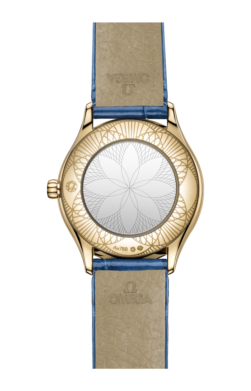 Omega | DE VILLE MINI TR&Eacute;SOR 26 MM, ORO MOONSHINE&trade; SU ALLIGATORE - 428.58.26.60.04.002 (2)