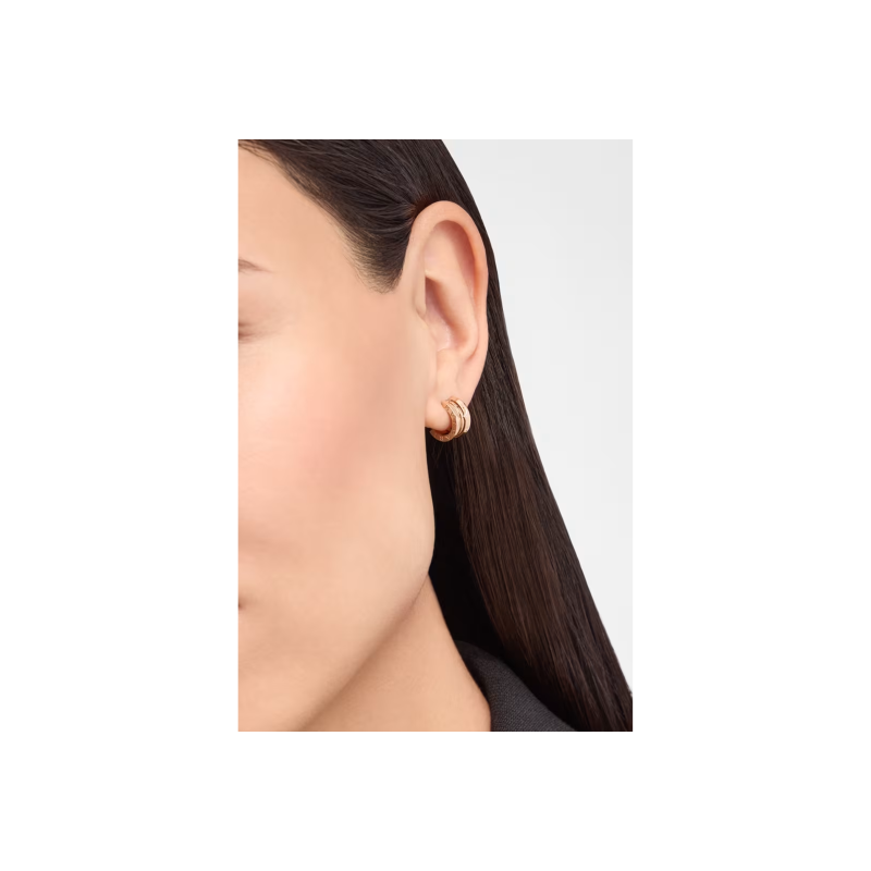 Bulgari | ORECCHINO SINGOLO B.ZERO1 CLASSIC IN ORO ROSA MISURA PICCOLA - OR860610 (3)