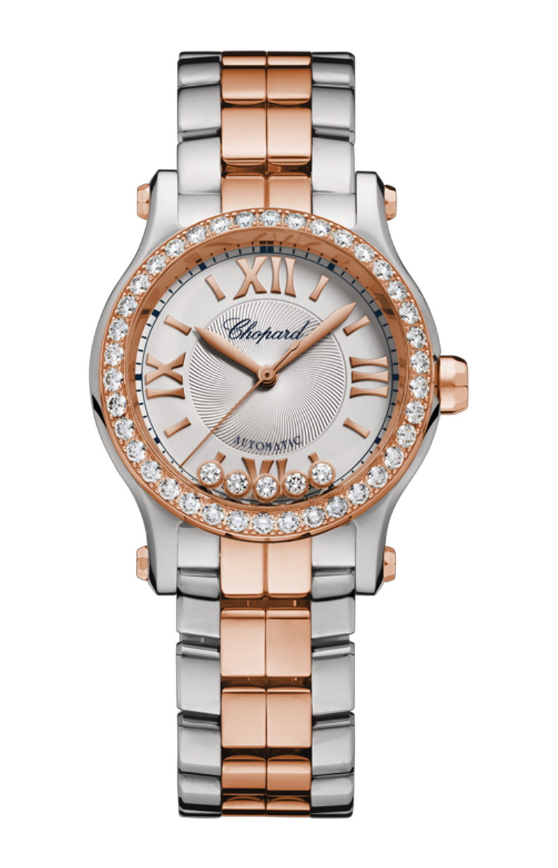 Chopard | HAPPY SPORT 30 MM, AUTOMATICO, ORO ROSA ETICO, ACCIAIO - 278573 (1)
