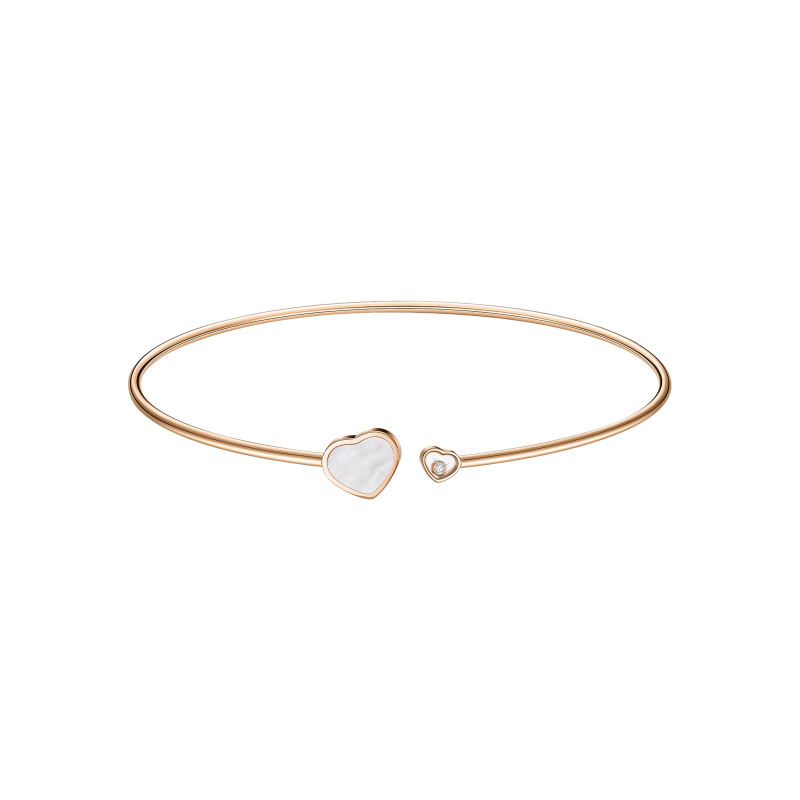 Chopard | CHOPARD - COLLANA GIROCOLLO HAPPY HEARTS, ORO ROSA ETICO, DIAMANTE, MADREPERLA - 819482-5303 (1)