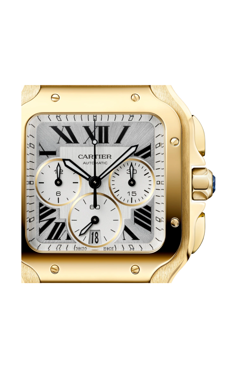 Cartier | SANTOS DE CARTIER MODELLO GRANDE, ORO GIALLO, AUTOMATICO - WGSA0110 (2)