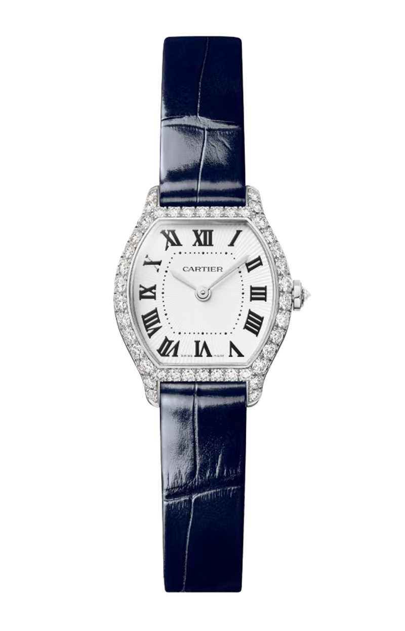 Cartier | TORTUE MODELLO MINI, ORO BIANCO, DIAMANTI, QUARZO - WJTO0013 (1)