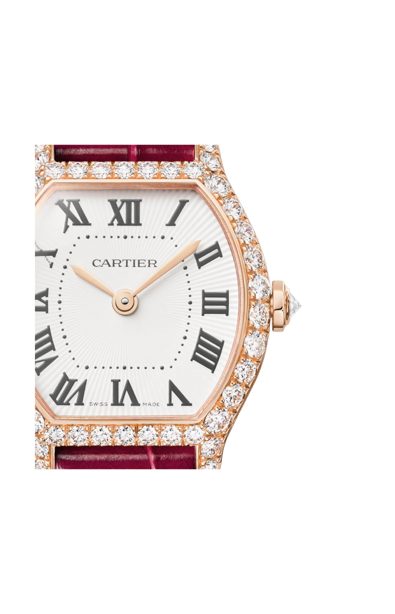 Cartier | TORTUE MODELLO MINI, ORO ROSA, DIAMANTI, QUARZO - WJTO0011 (2)
