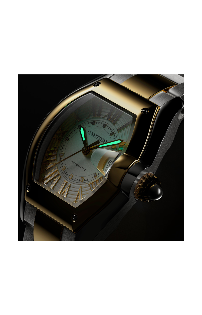 Cartier | ROADSTER MODELLO MEDIO, ORO GIALLO, ACCIAIO, AUTOMATICO - W2RD0009 (9)