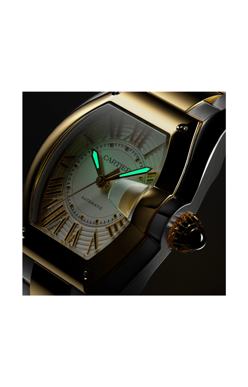 Cartier | ROADSTER MODELLO GRANDE, ORO GIALLO, ACCIAIO, AUTOMATICO - W2RD0010 (9)